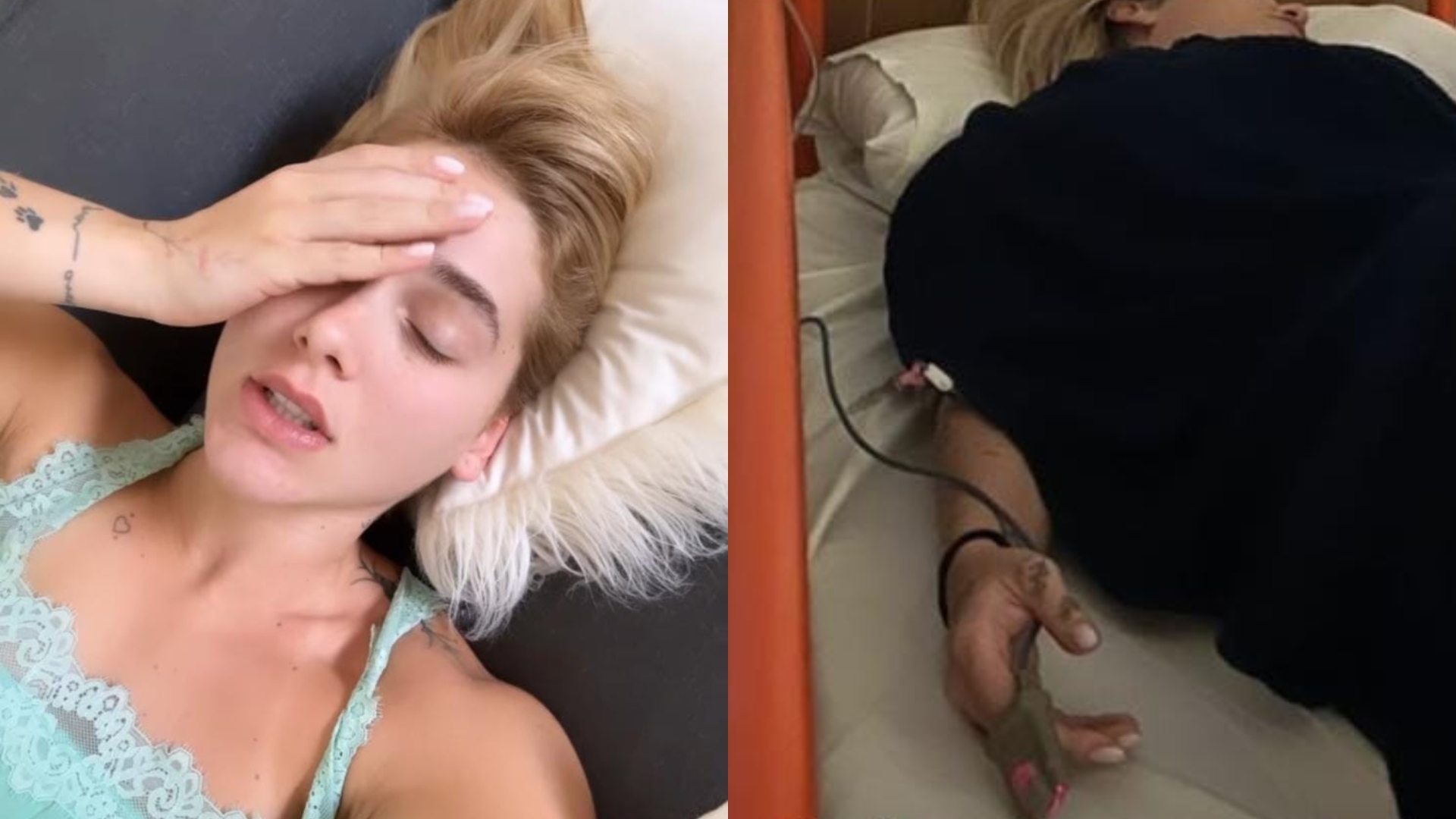 Passando mal, Virginia Fonseca surge em cama de hospital: “A manhã toda”