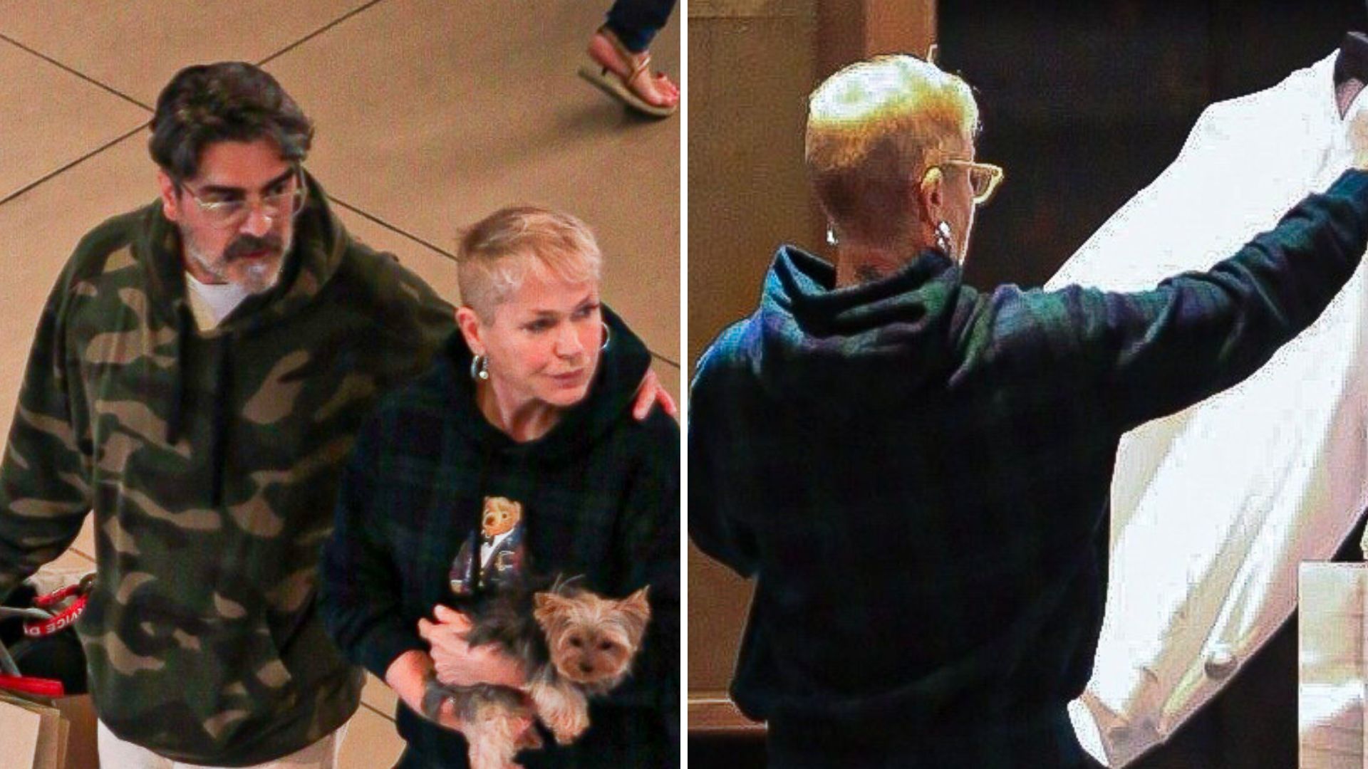 Xuxa é flagrada fazendo compras, entra em loja de luxo e sai carregada de sacolas