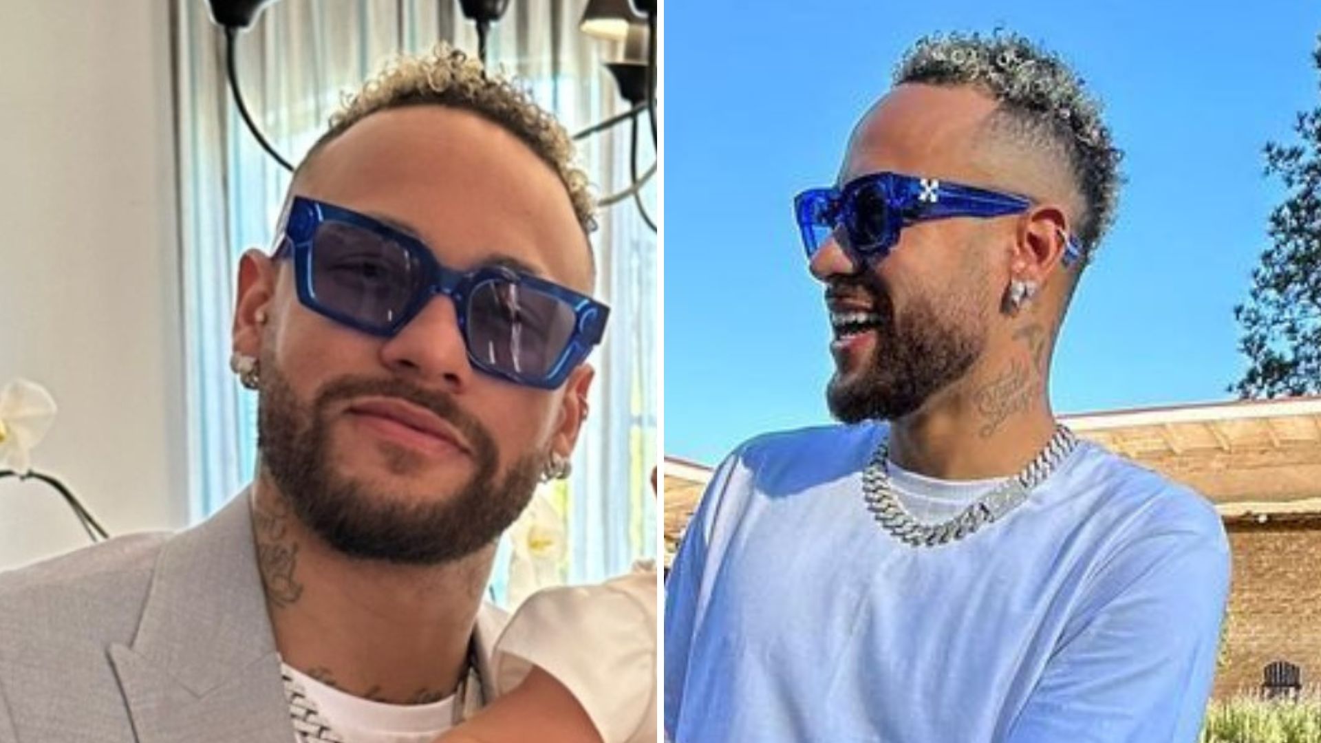 Aprovado? Neymar esbanja estilo em casamento do ‘parça’, Cris Guedes: “Gato demais”