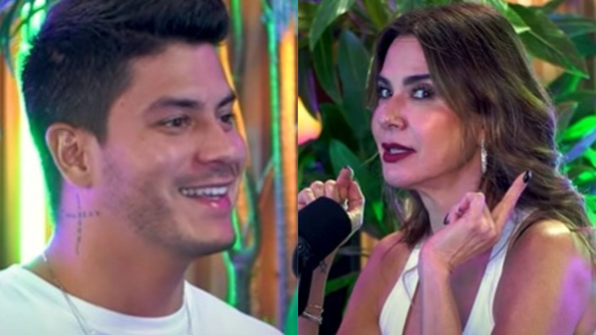 Não aguentou! Luciana Gimenez flerta com Arthur Aguiar durante entrevista picante: “Transar”