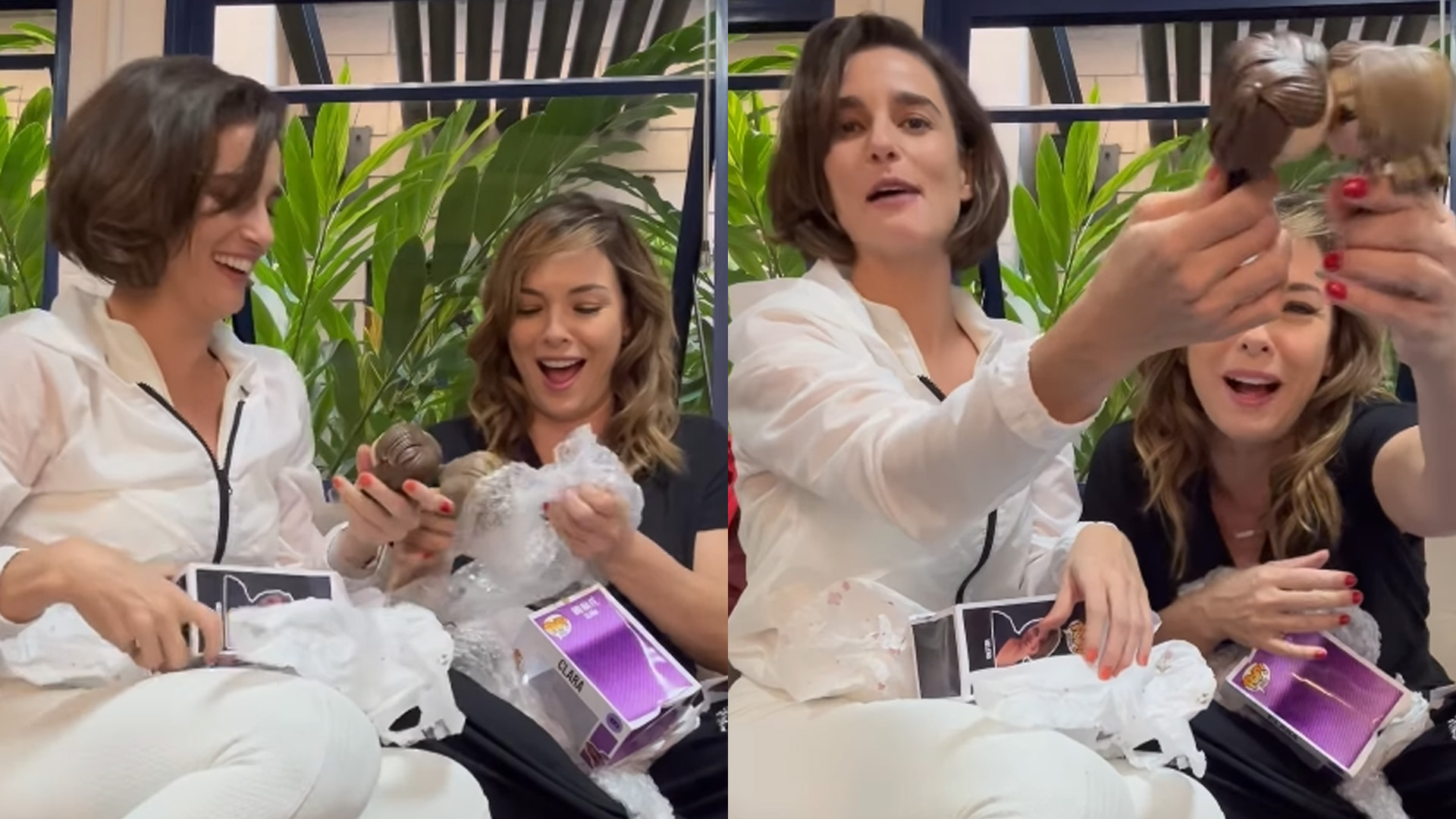 Clara e Helena de ‘Vai na Fé’ alfinetam censura de beijos: “Não pode”