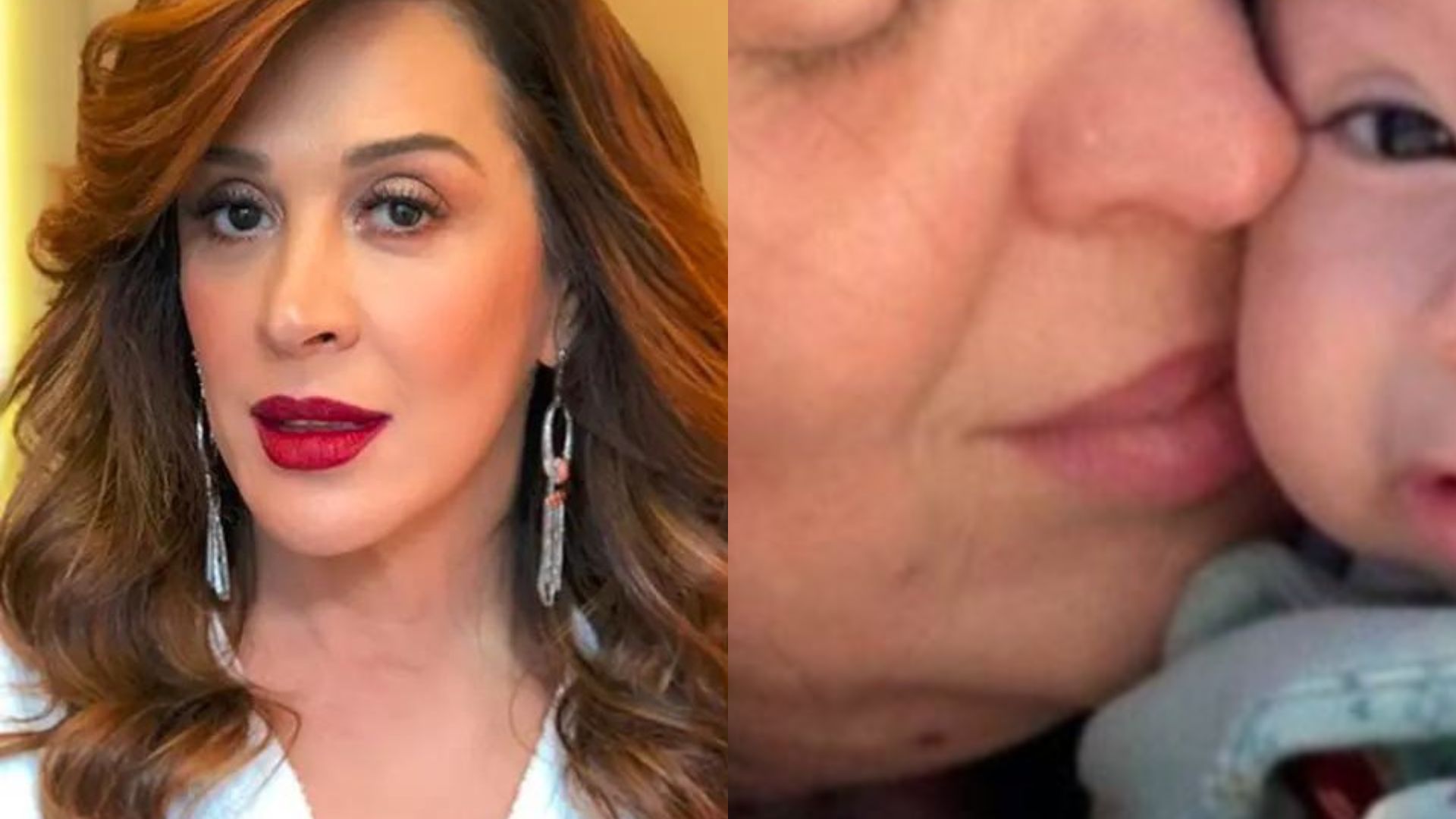 Claudia Raia exibe rosto sem maquiagem em clique inédito com o caçula: “Dengo”