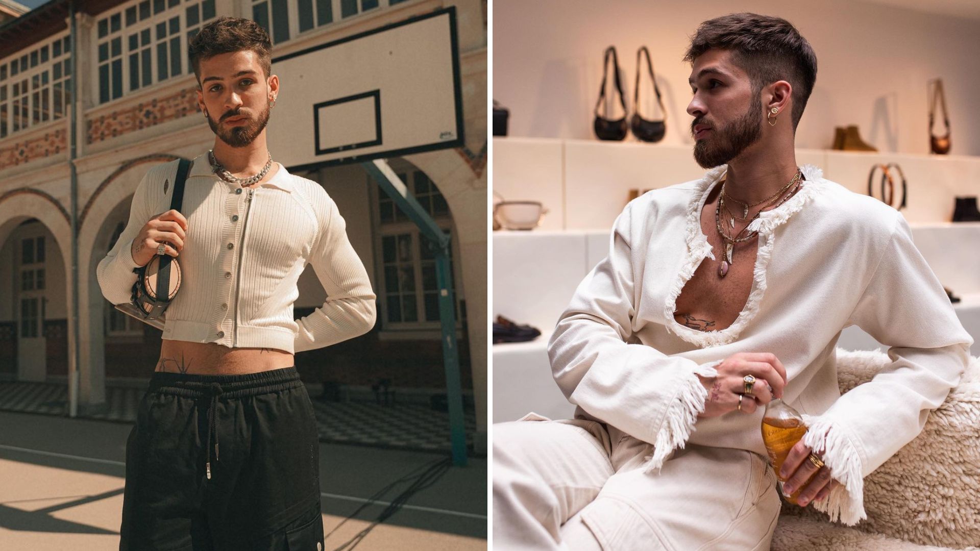 Desconstruído? Filho de Leonardo, João Guilherme causa alvoroço com novo estilo andrógino