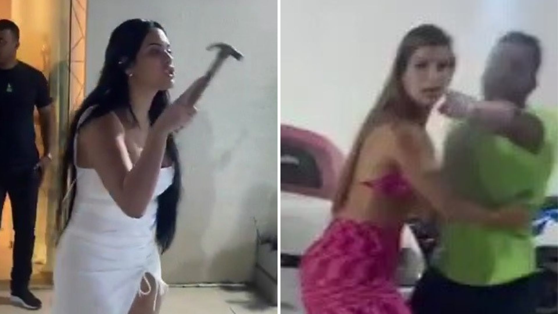 Emily Garcia invade casa do ex-marido com martelo em mãos: “Ameaçou todos”