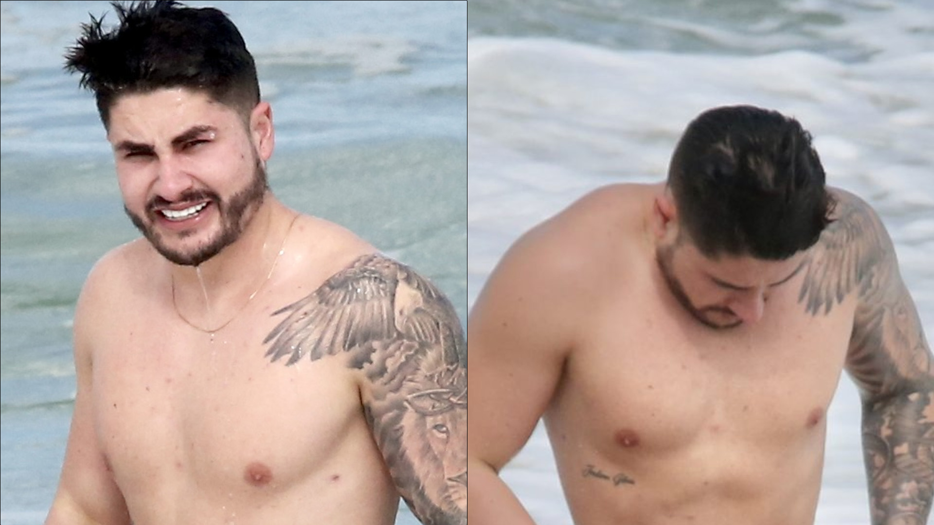 Ex de Jojo Todynho ostenta barriga lipada na praia e polemiza: “Umbigo esquisito”