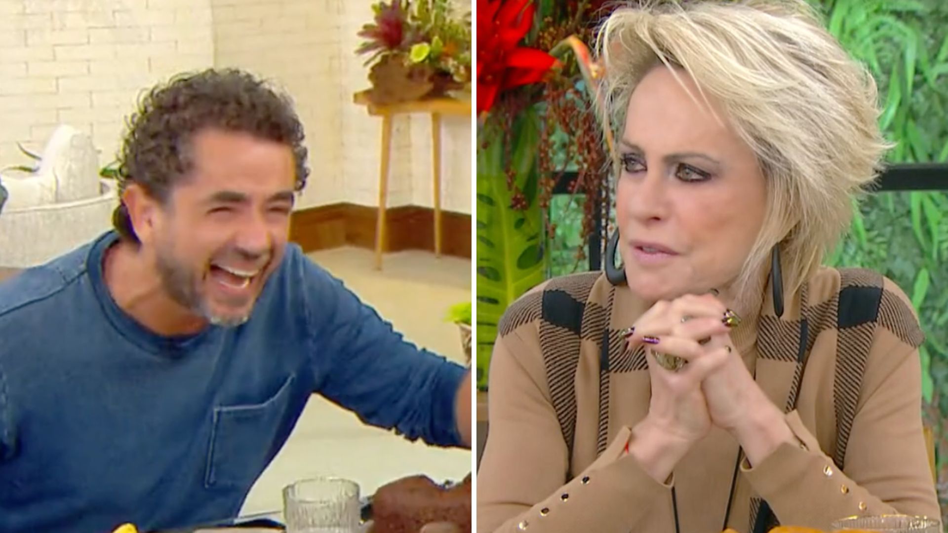 Felipe Andreoli gargalha na cara de Ana Maria Braga após gafe: “Quem é?”