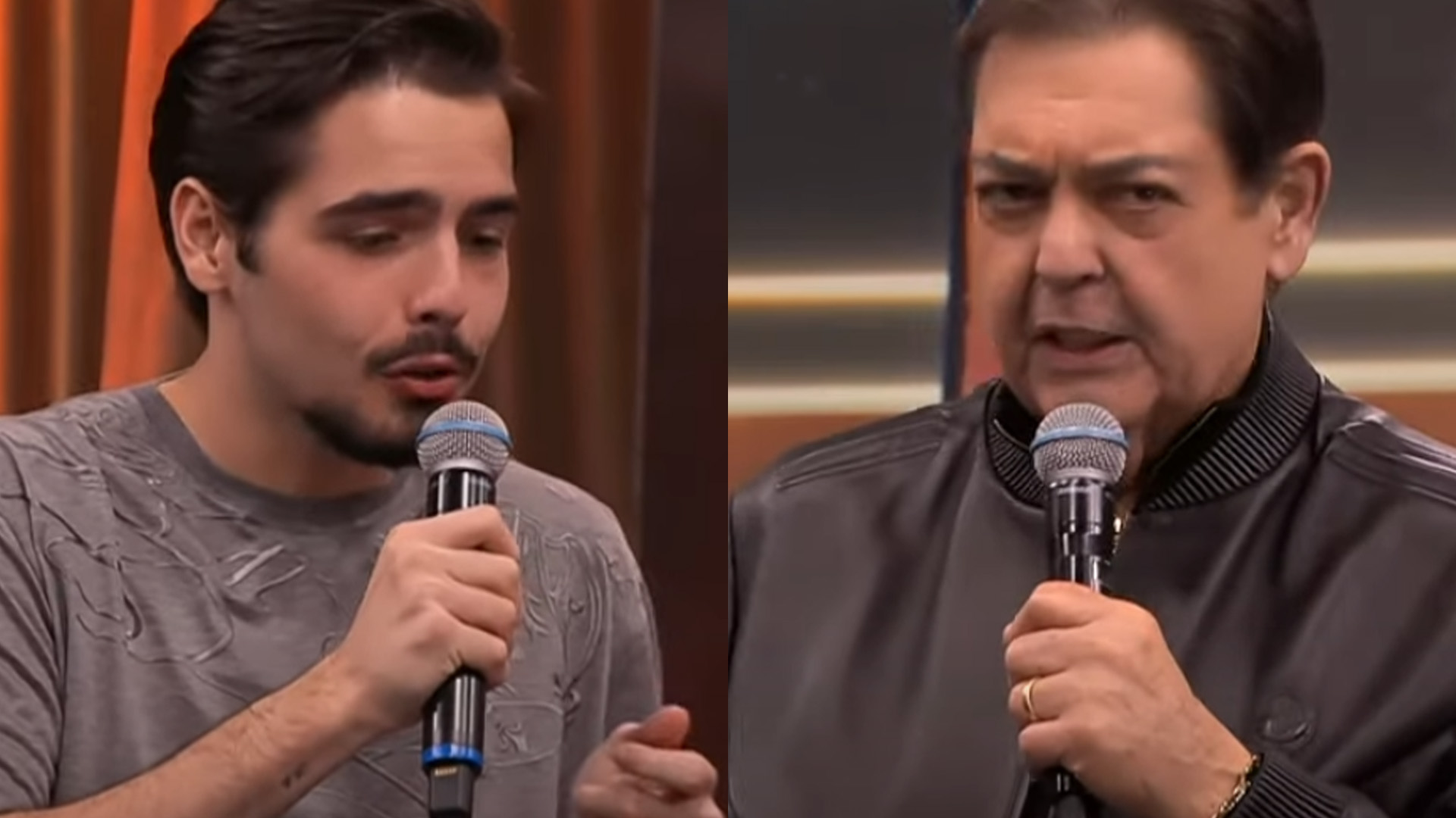 Filho de Faustão, João Guilherme desaba nas gravações da despedida do pai