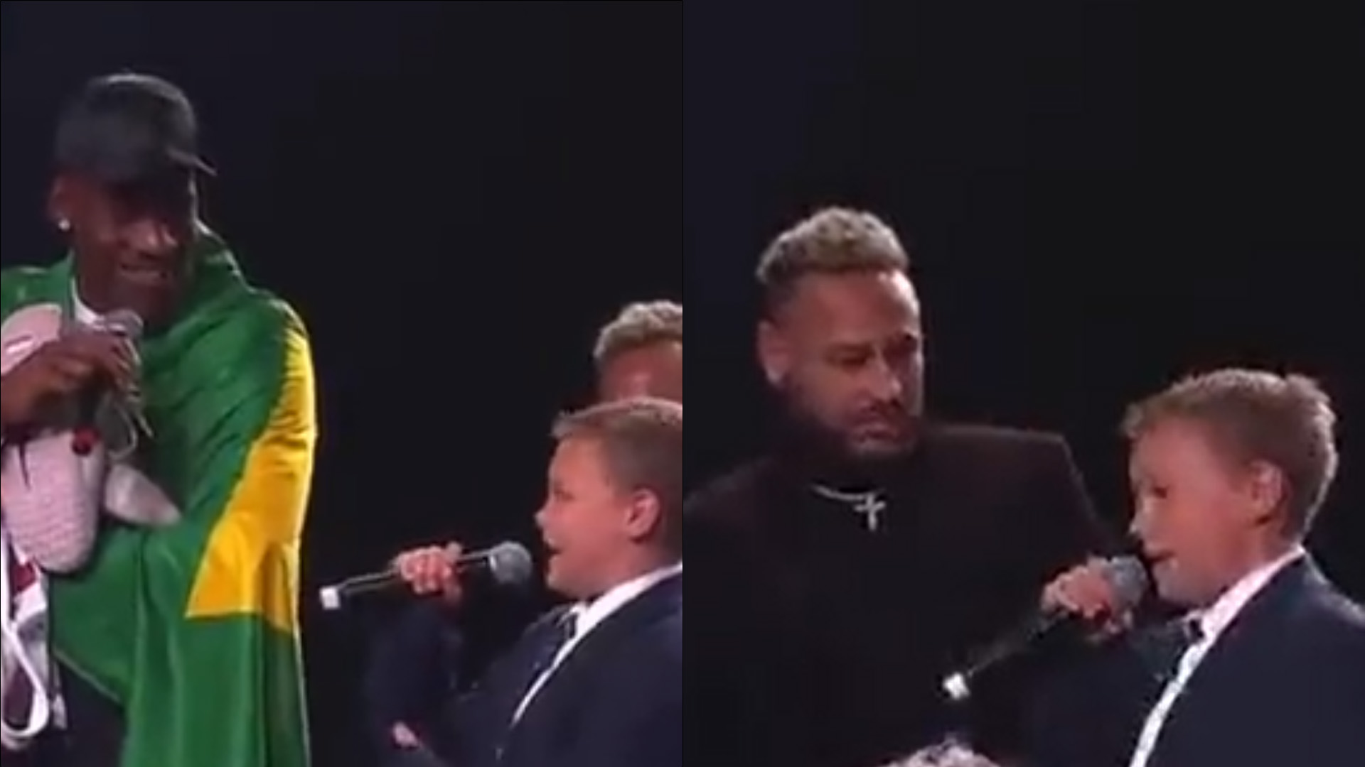 Filho de Neymar vira tradutor de convidado americano em leilão: “Muito inteligente”