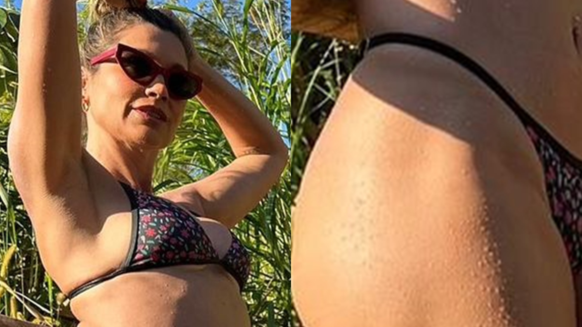 Flávia Alessandra exibe corpão em biquíni cavado e quase mostra demais: “Que mulher”