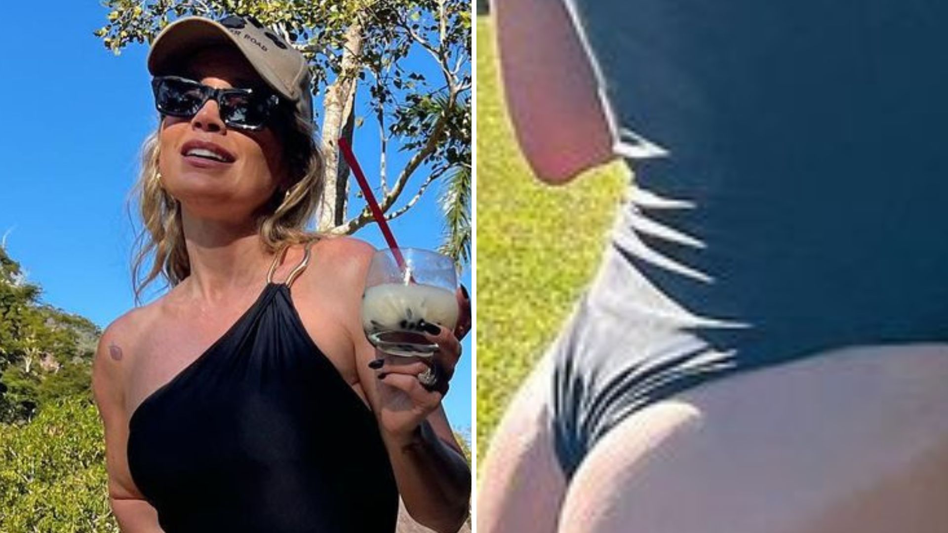 Na roça, Flávia Alessandra faz maiô desaparecer em bumbum gigante: “Barbaridade”