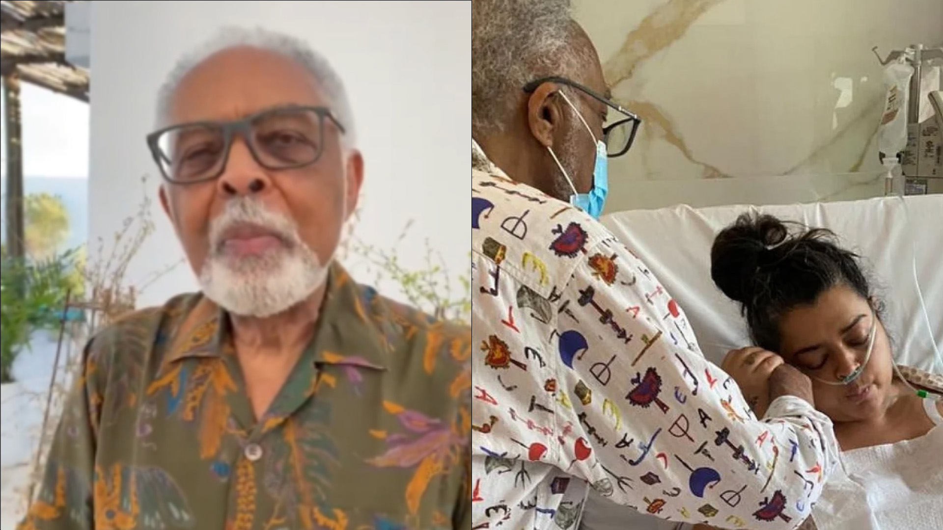 Gilberto Gil expõe pavor com situação de Preta Gil: “Ameaça da morte”