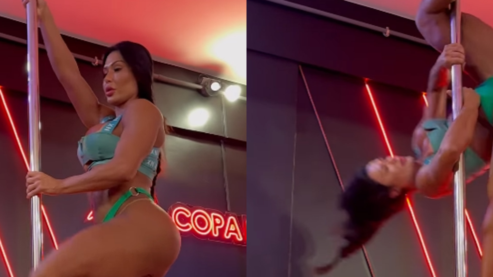 Gracyanne Barbosa faz abertura total com calcinha fio-dental e marca intimidade