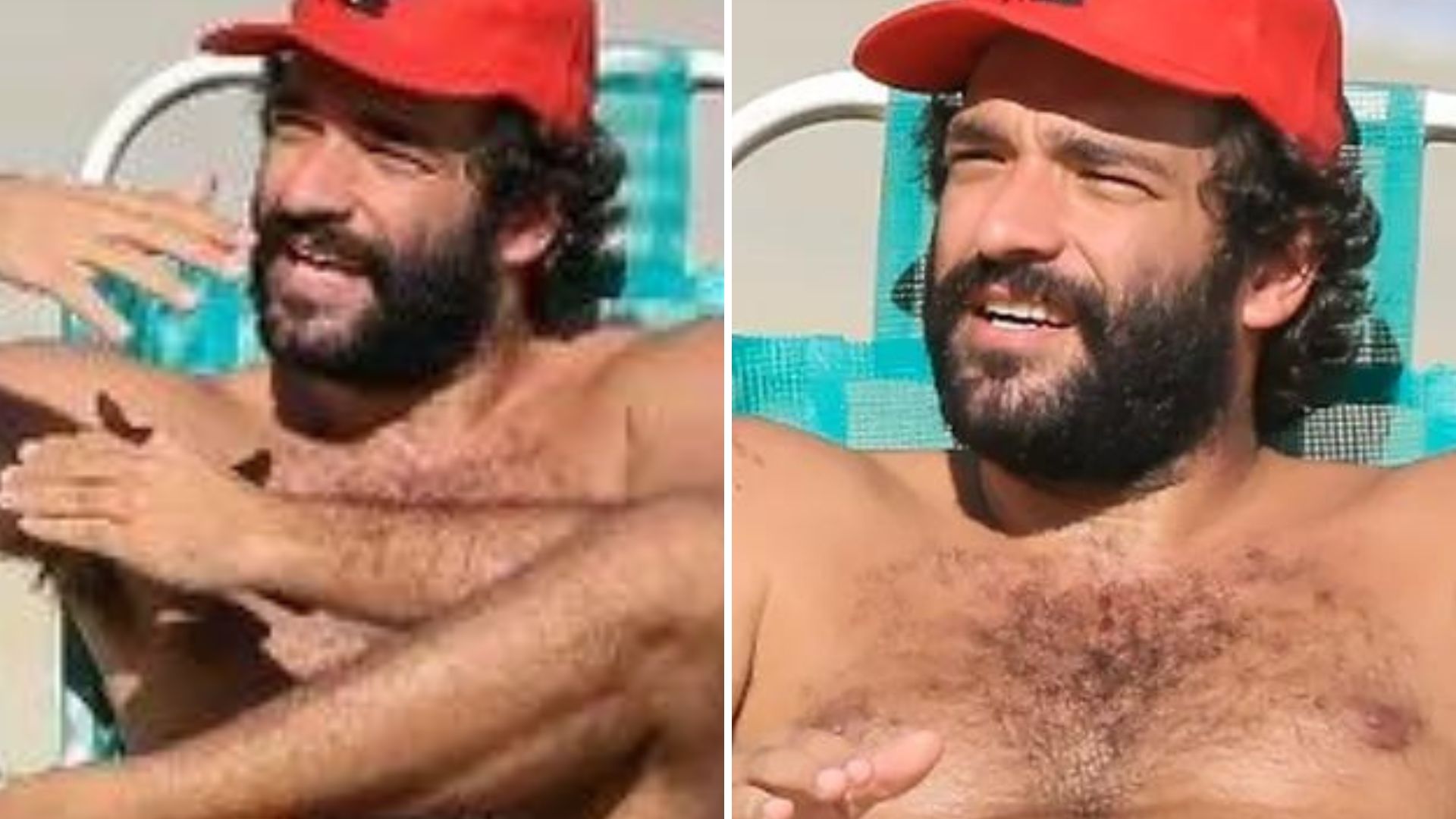 Humberto Carrão aposta em boné de movimento social para curtir praia do Rio