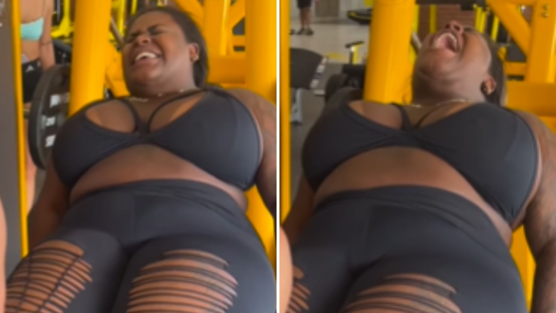Jojo Todynho berra durante treino pesado e mostra evolução: “Não levantava sozinha”