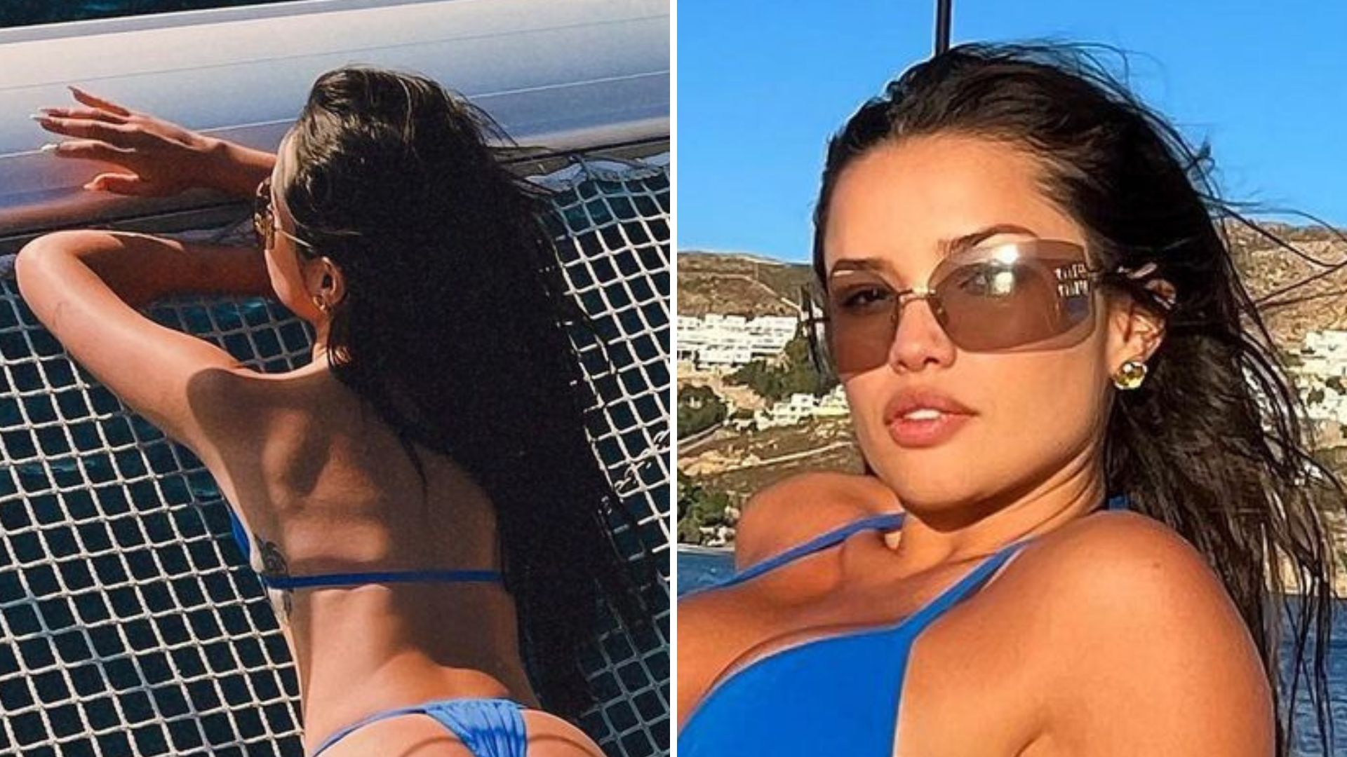 Juliette aposta em biquíni azul para curtir iate luxuoso na Grécia: “Deusa grega”