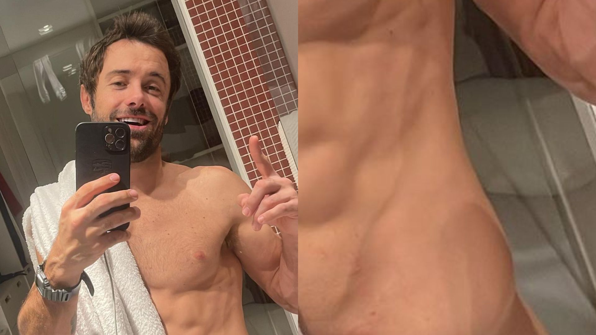 Que homem! Sem roupa, Keyky Brito causa alvoroço ao exibir corpão sarado: “Gostoso”