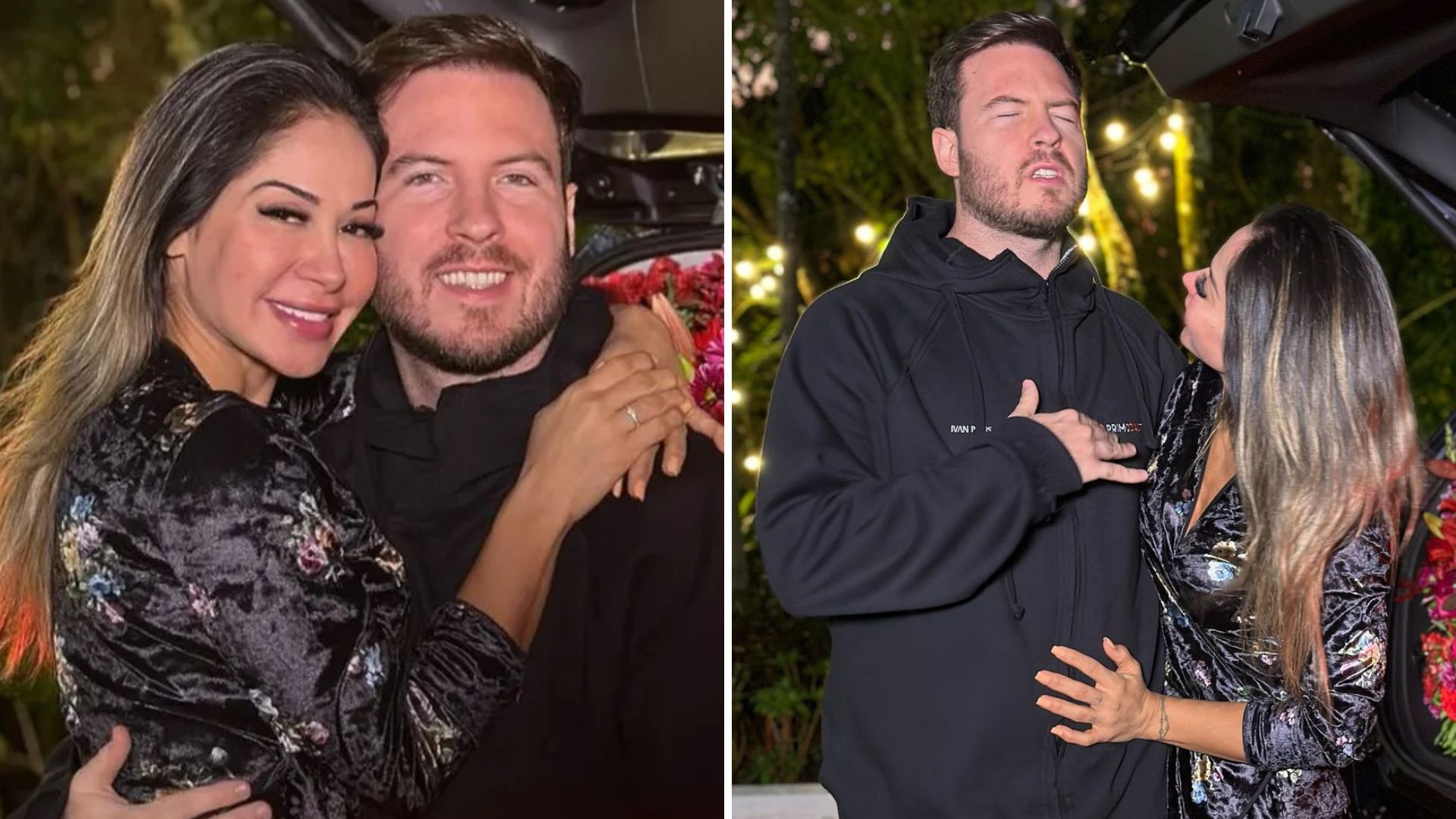 Luxo! Maíra Cardi ganha carrão forrado com rosas do noivo: “Como superar?”