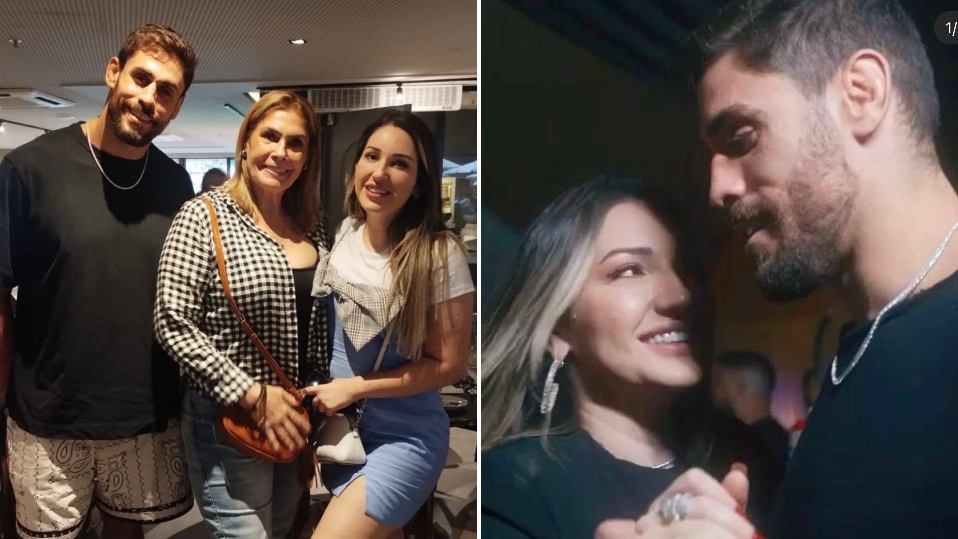 Mãe de Cara de Sapato mostra Amanda Meirelles dançando agarradinha com lutador: “Saudade”