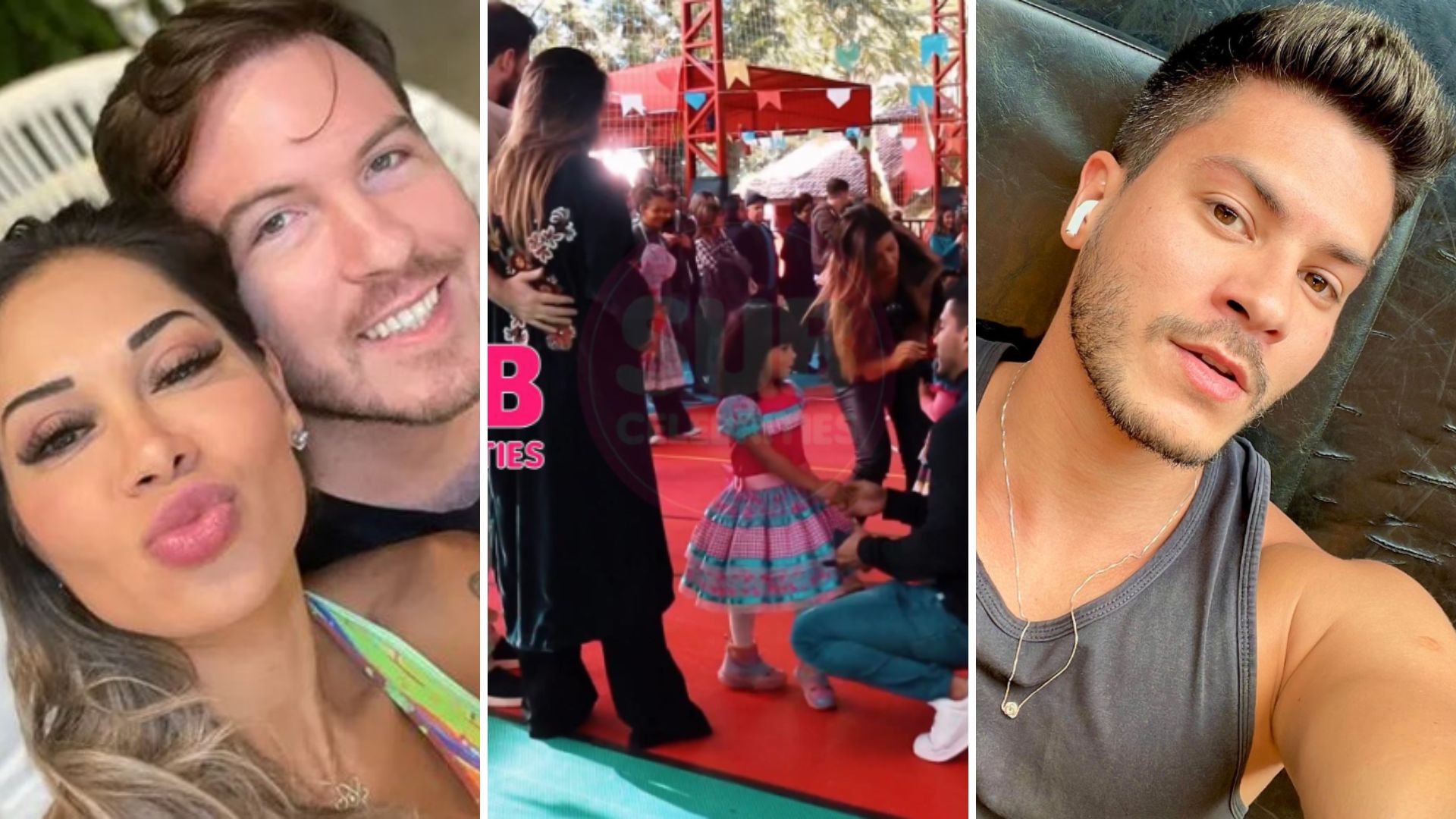 Maíra Cardi é detonada ao fazer noivo encontrar Arthur Aguiar em festa: “Climão”