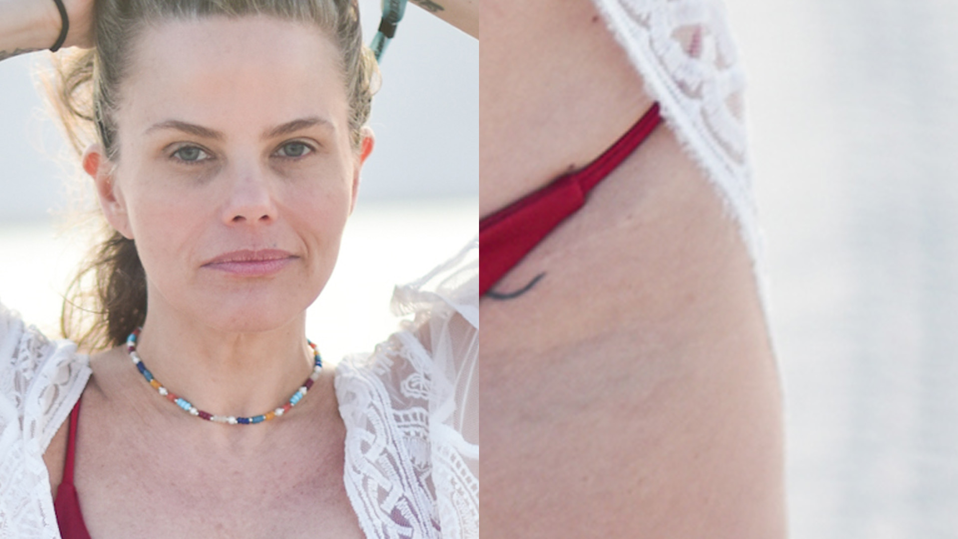 Aos 51 anos, Maria Cândida ostenta tatuagem na virilha com biquíni cavado: “Espetáculo”