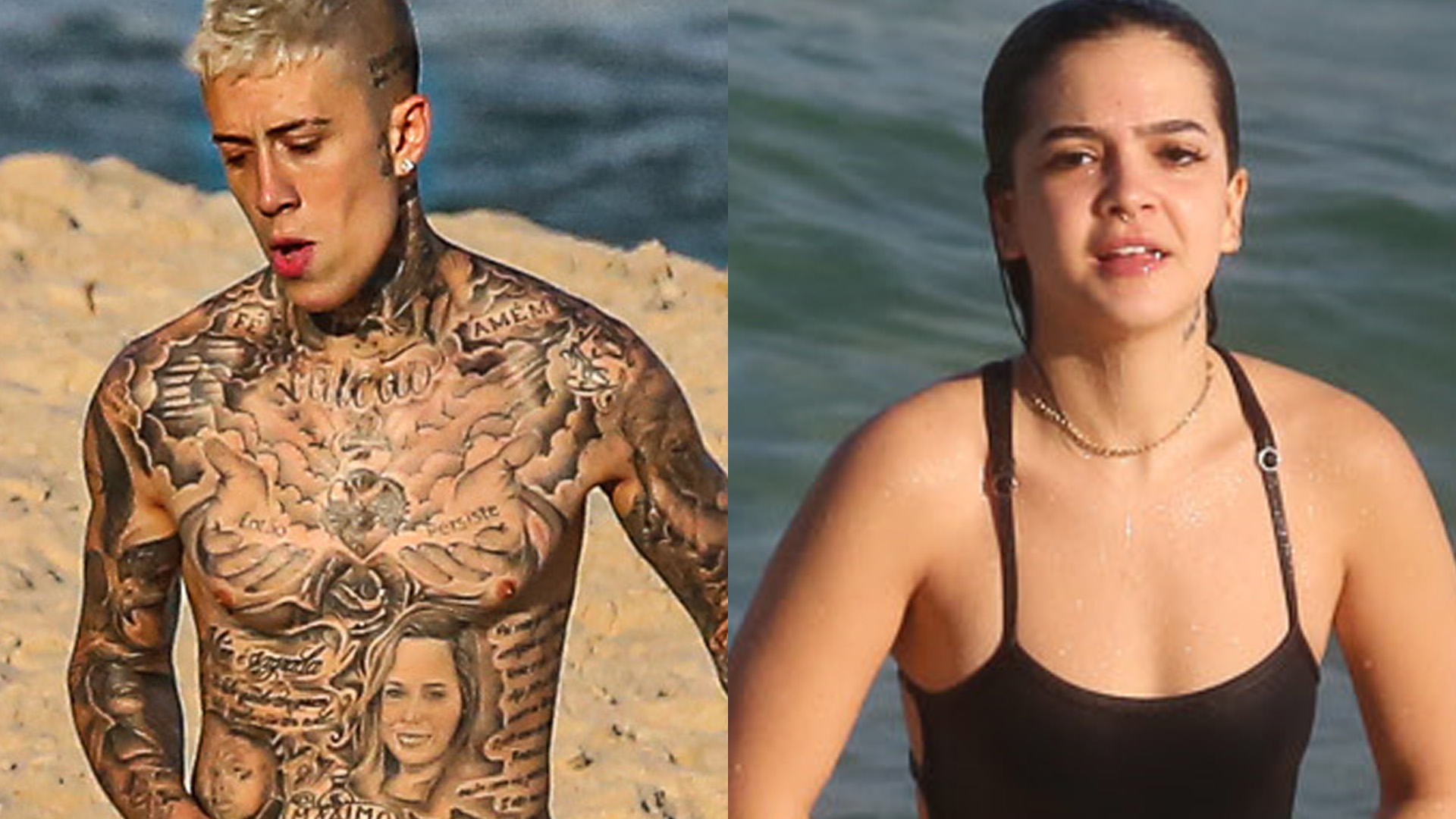 Voltaram? Mel Maia e MC Daniel são flagrados juntos em praia no Rio