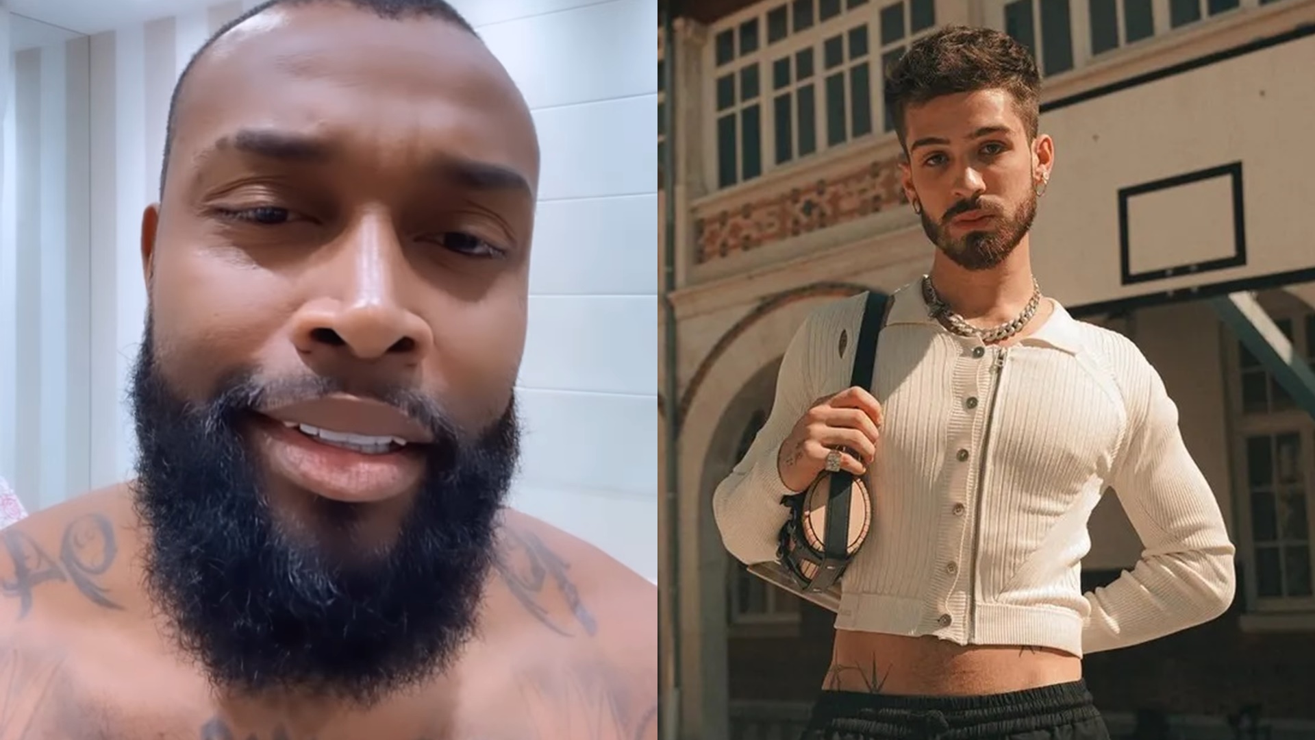 Nego Di se justifica após atacar João Guilherme por usar cropped: “Não tenho preconceito”