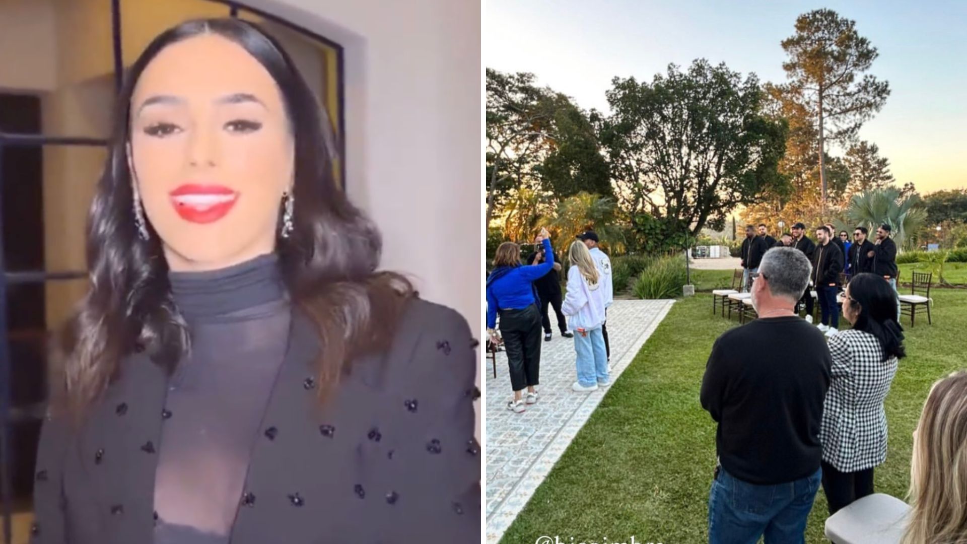 Tá tudo bem? Neymar e Bruna Biancardi reaparecem juntinhos em ensaio no altar