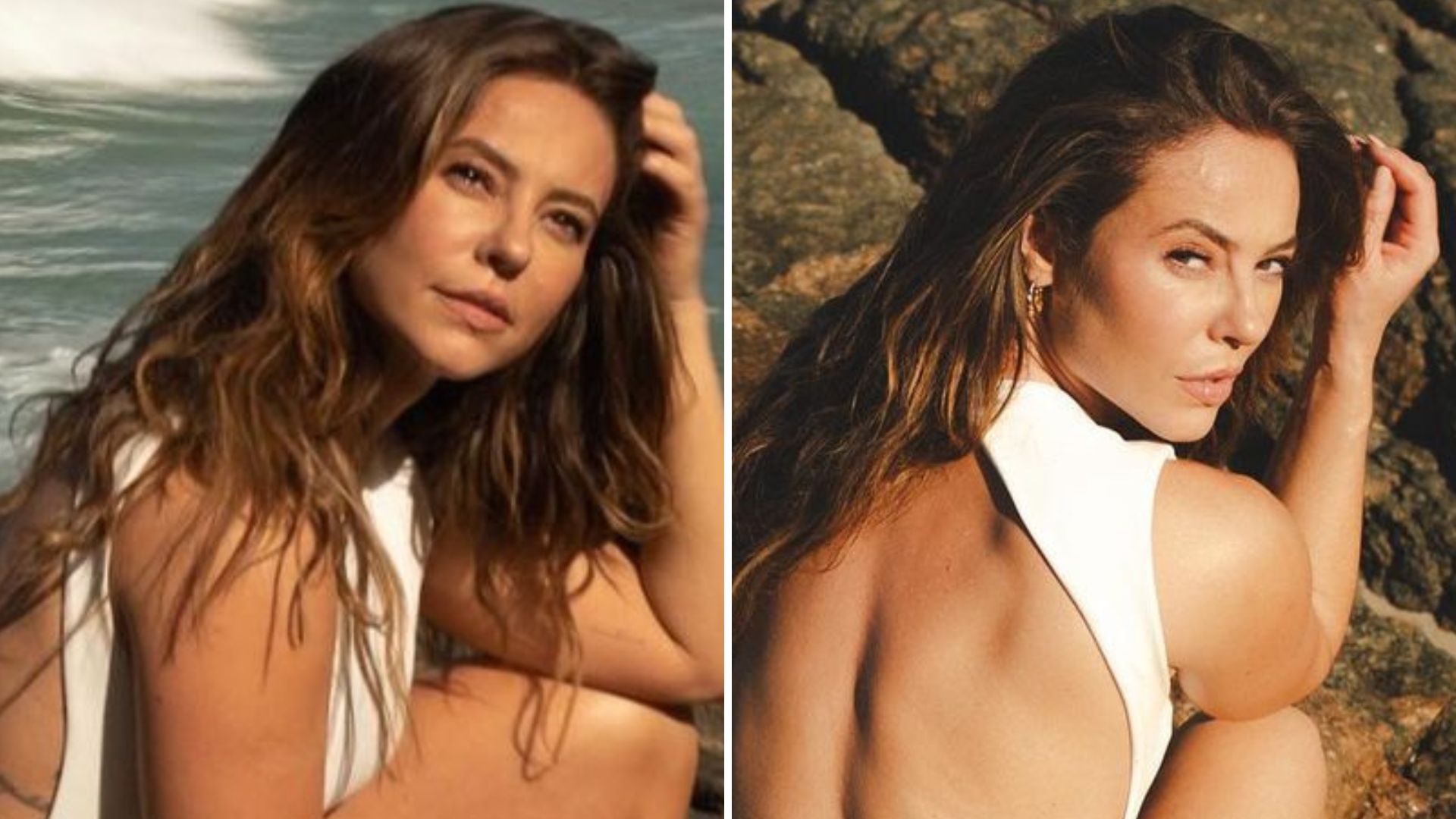 Paolla Oliveira ostenta corpão de modelo em maiô recortado e fãs suspiram: “Perfeição”