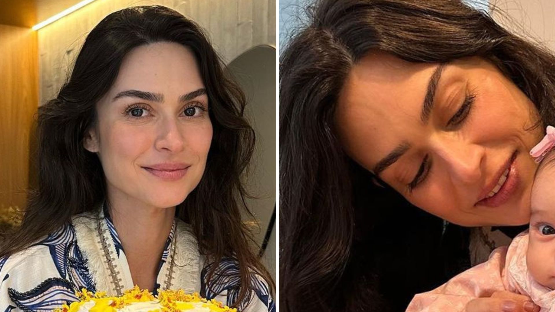 UAU! Thaila Ayala faz bolo de flores para celebrar mesversário da filha: “Evoluindo”