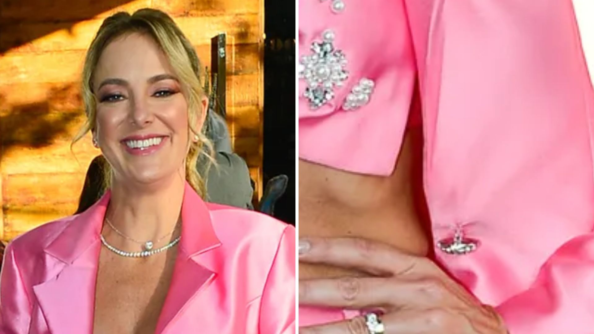 UAU! Ticiane Pinheiro arrasa com look fashion e elegante em festa da filha