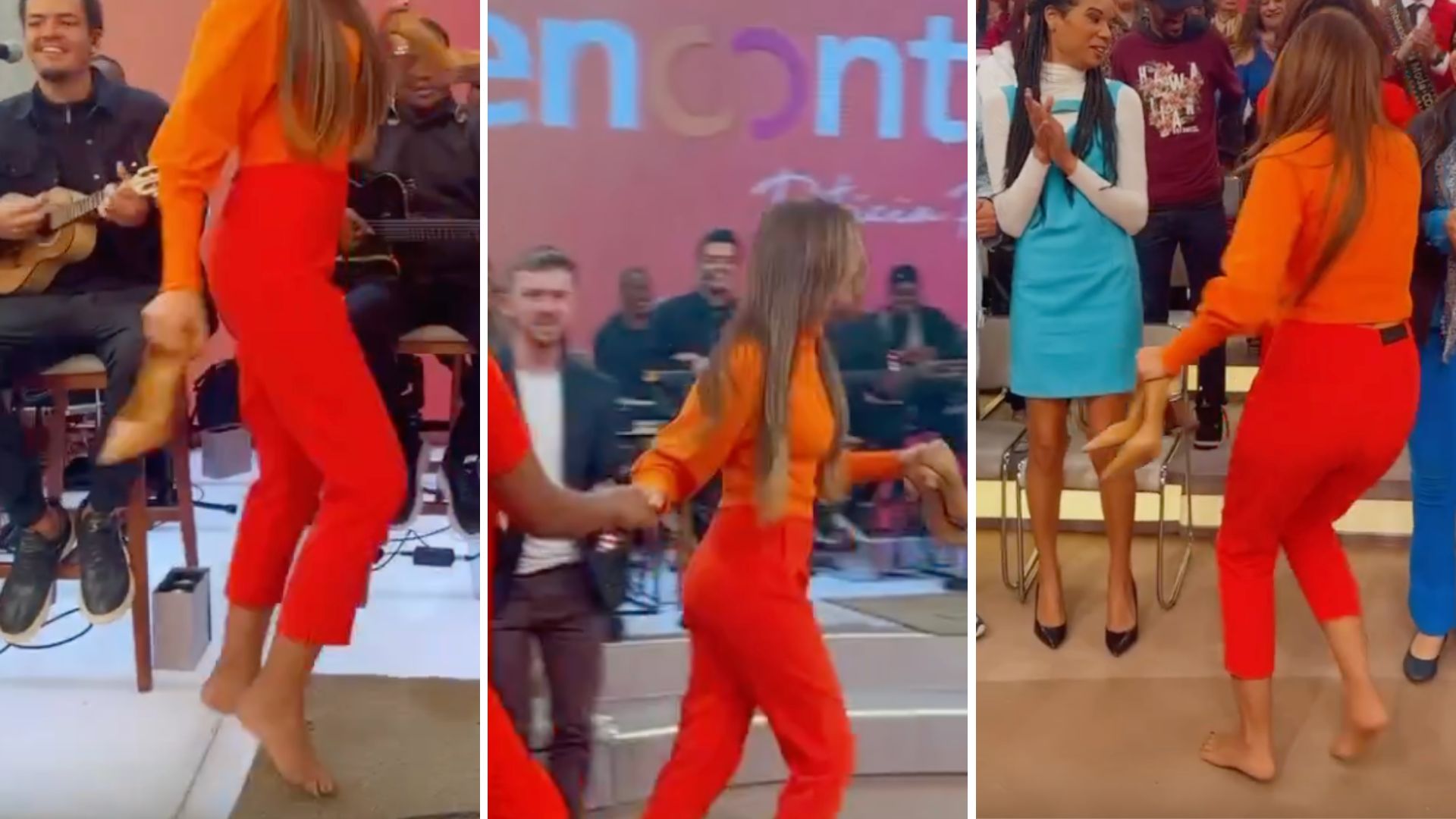 O que foi isso? Vídeo que mostra Patrícia Poeta após o fim do ‘Encontro’ divide opiniões