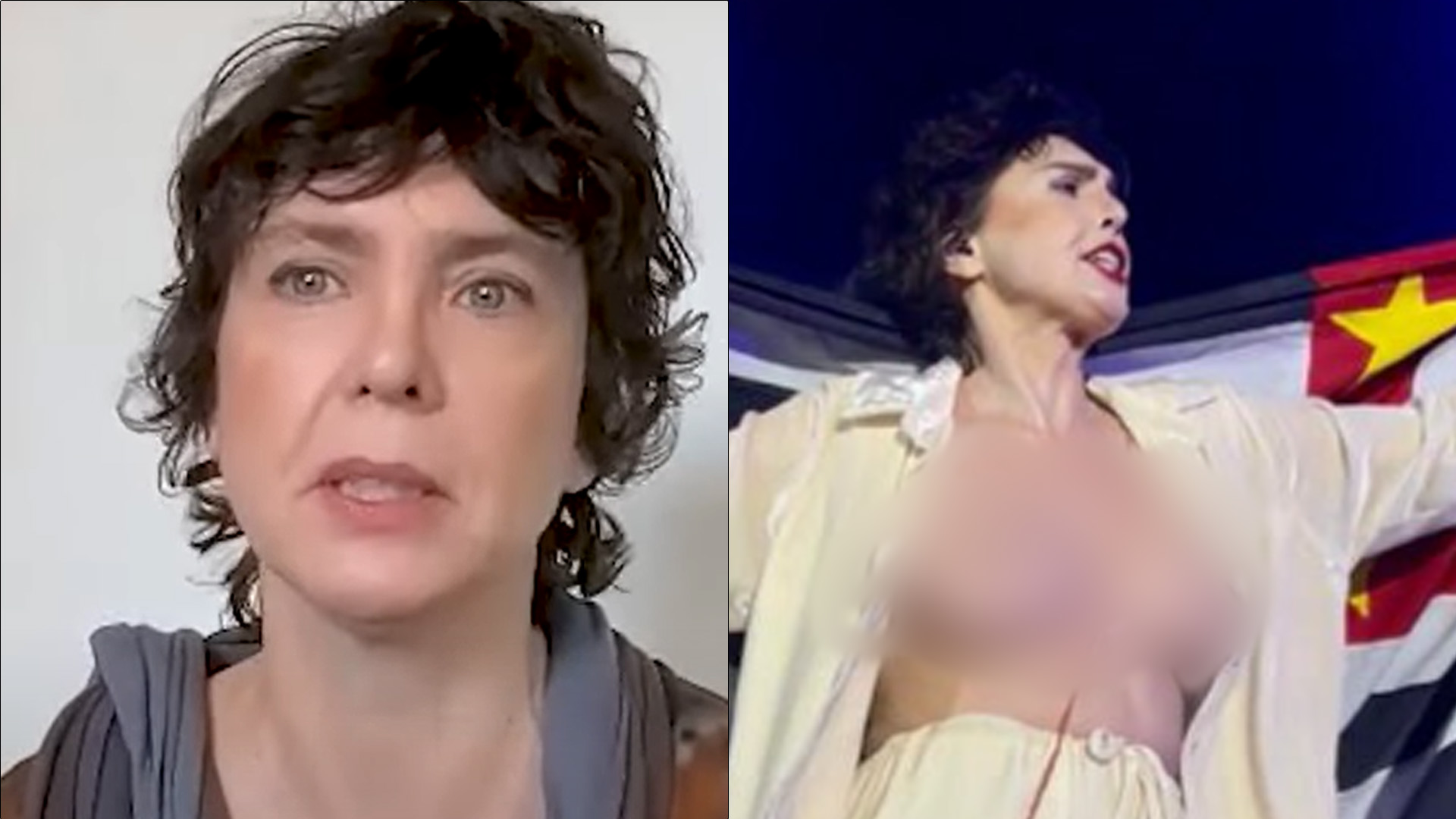 Adriana Calcanhotto se justifica após mostrar seios em homenagem a Gal Costa: “Orgulho”