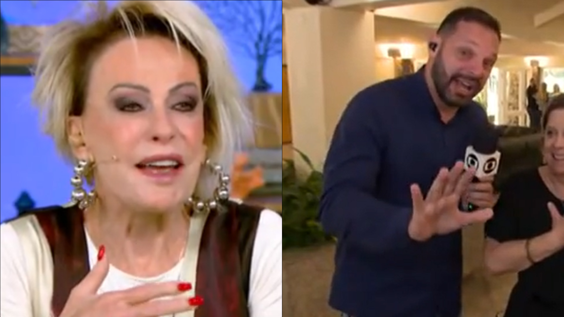 Ana Maria assusta repórter do ‘Mais Você’ com declaração inusitada sobre Palmirinha: “Calma, Ana”