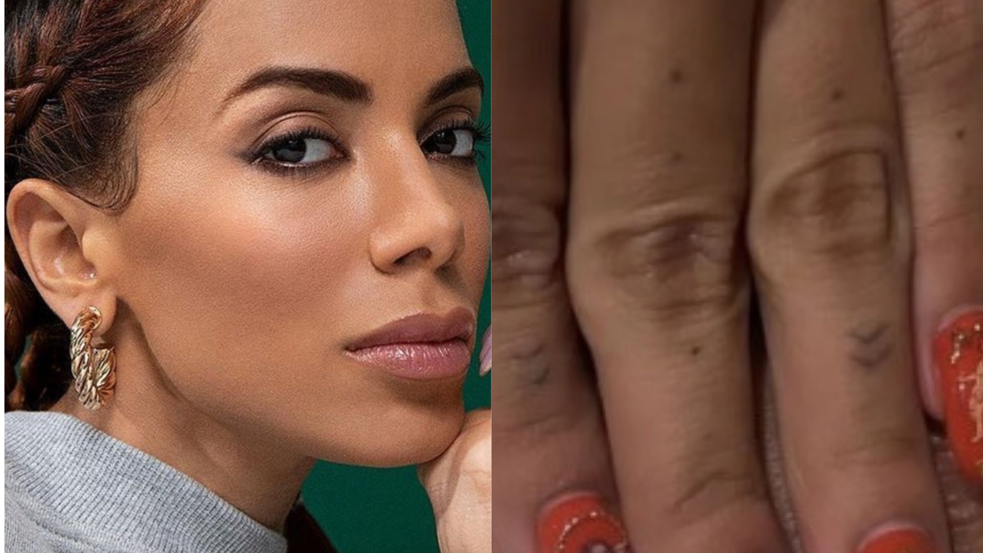 Gente? Anitta gera polêmica com decoração religiosa na unha: “Jesus revirou no túmulo”