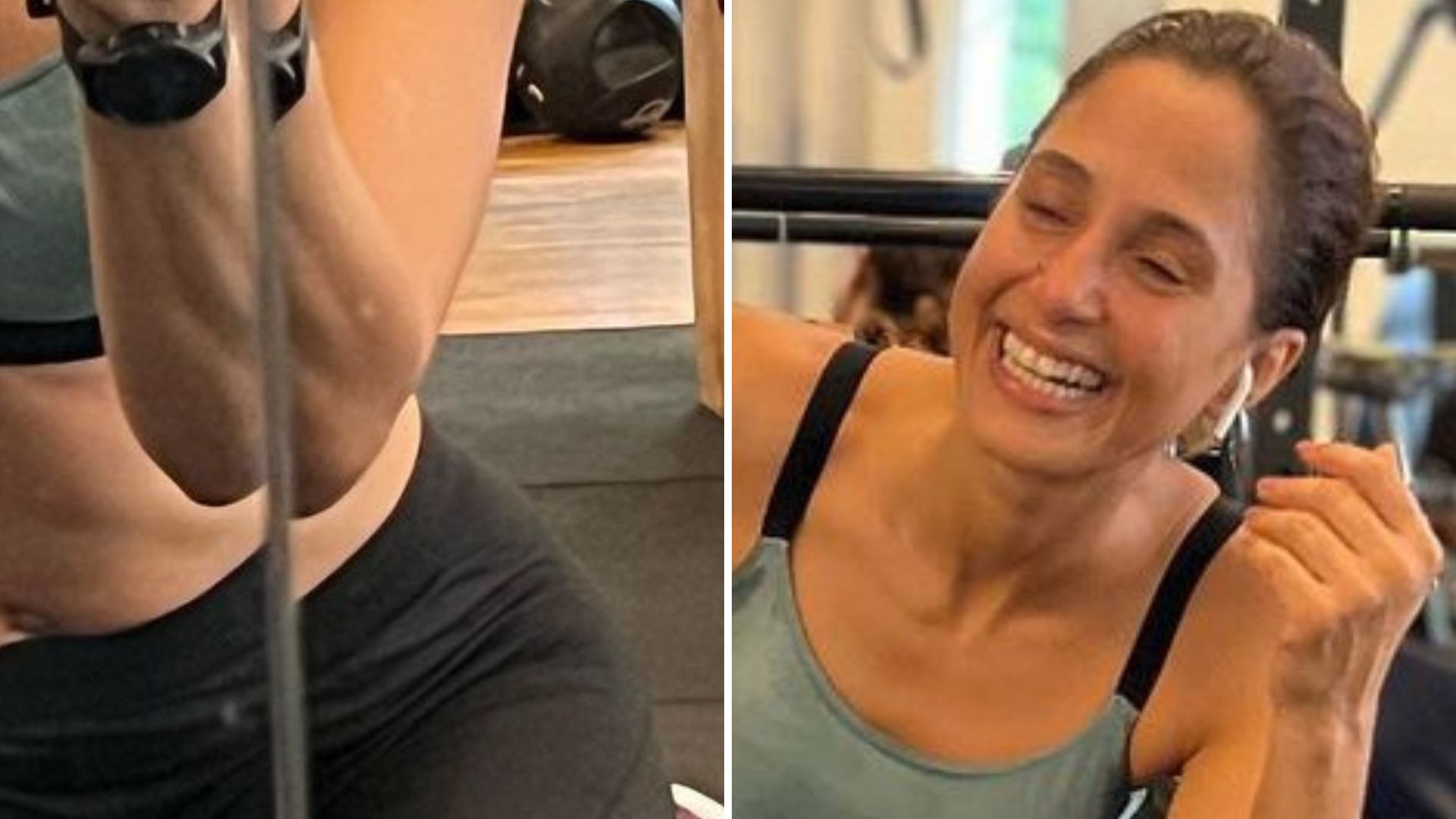 Camila Pitanga se supera na academia e sai toda suada: “Perdi minha dignidade”