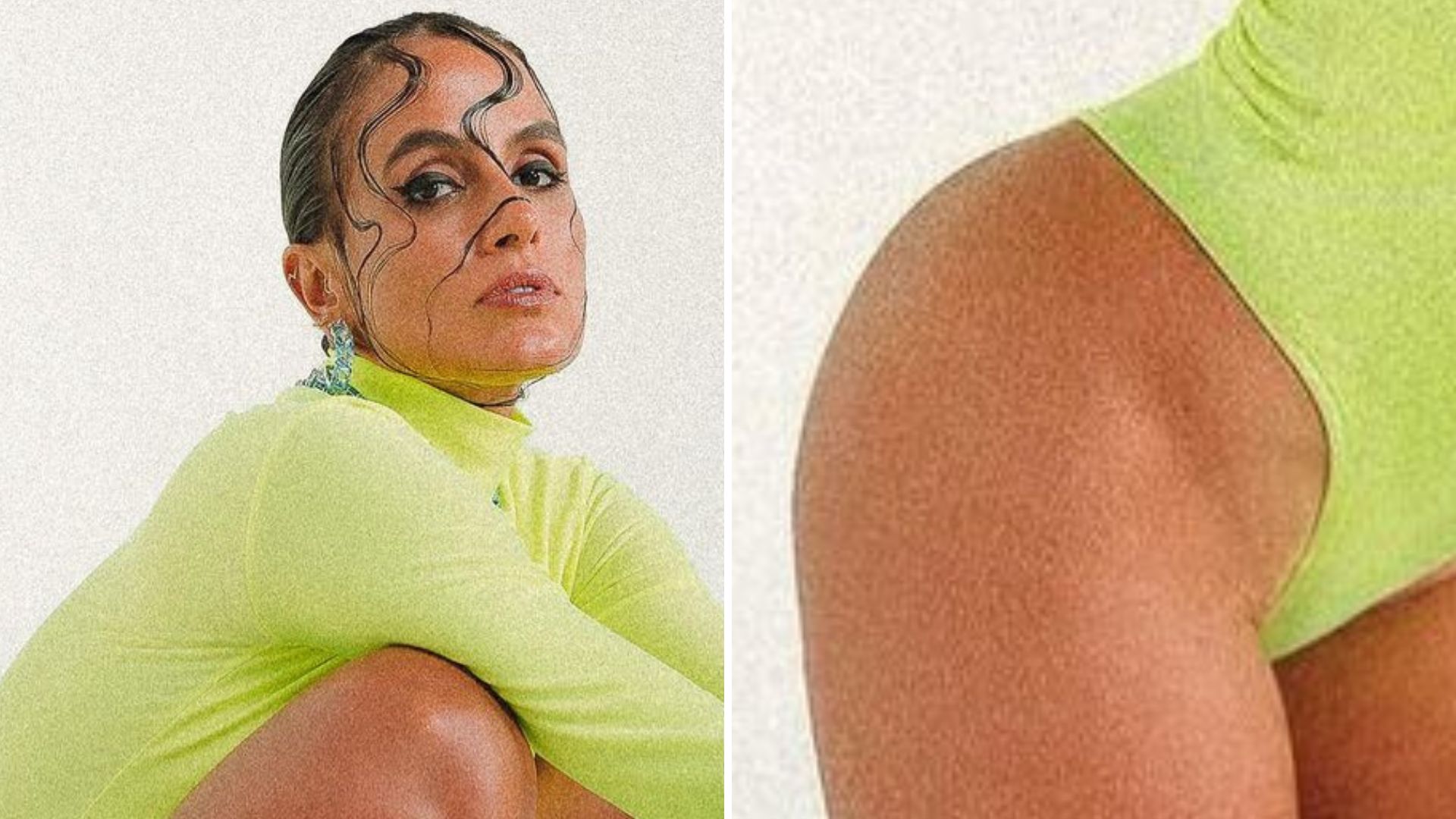 Carol Peixinho deixa virilha lisinha aparecer ao posar com body justíssimo: “Gostosura”