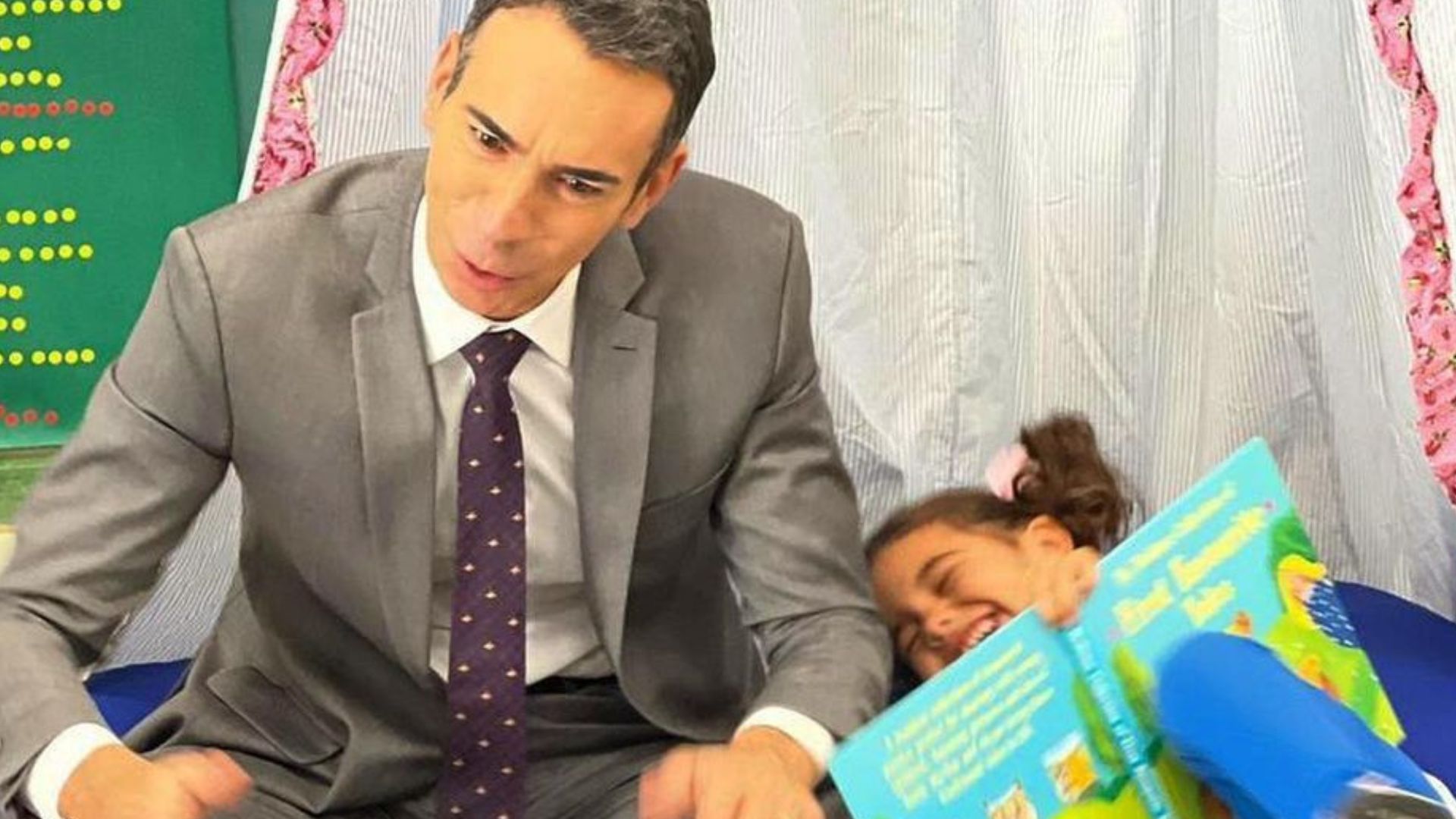 César Tralli muda rotina na Globo para visitar a ilha na escola: “Experimentei”
