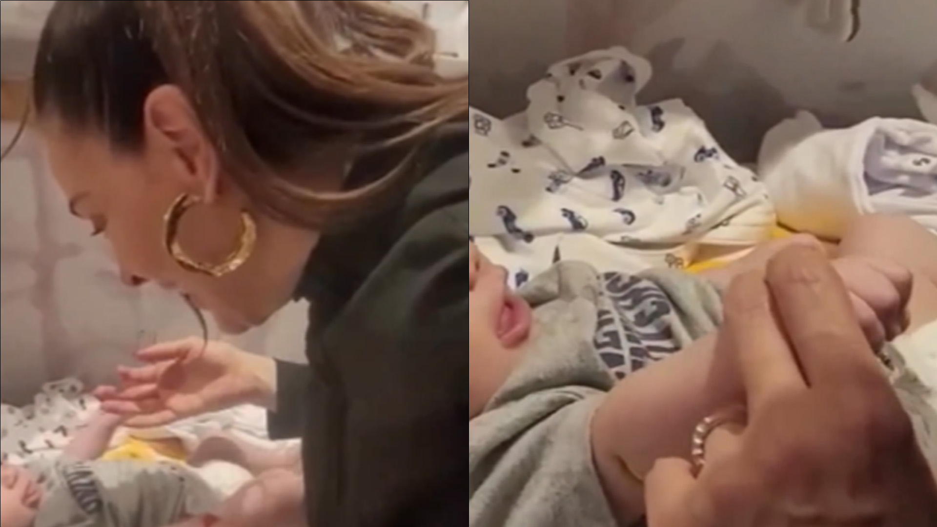 Momento fofura! Claudia Raia flagra caçula dando risada e se derrete: “Sou babona”