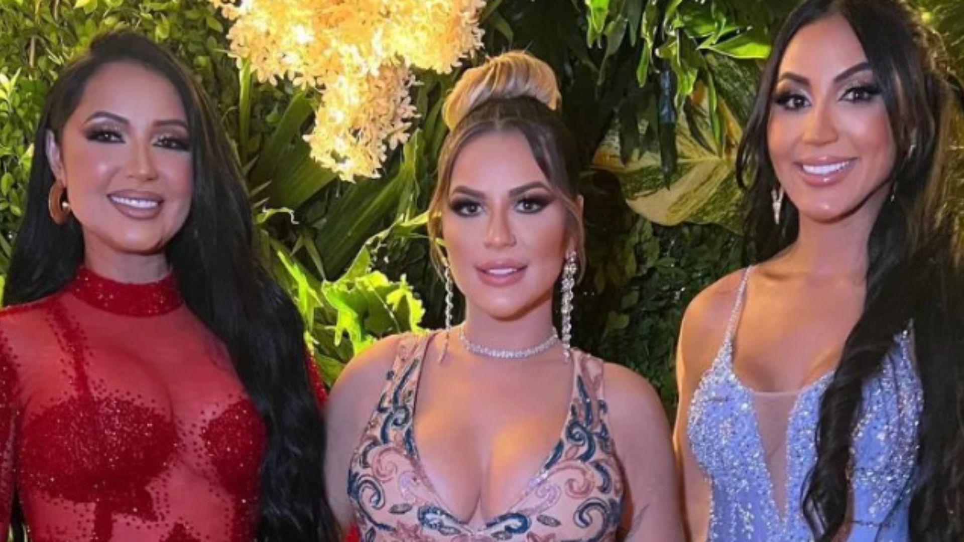 Deolane Bezerra e as irmãs surgem em casamento com looks ousados: “Poderosas”