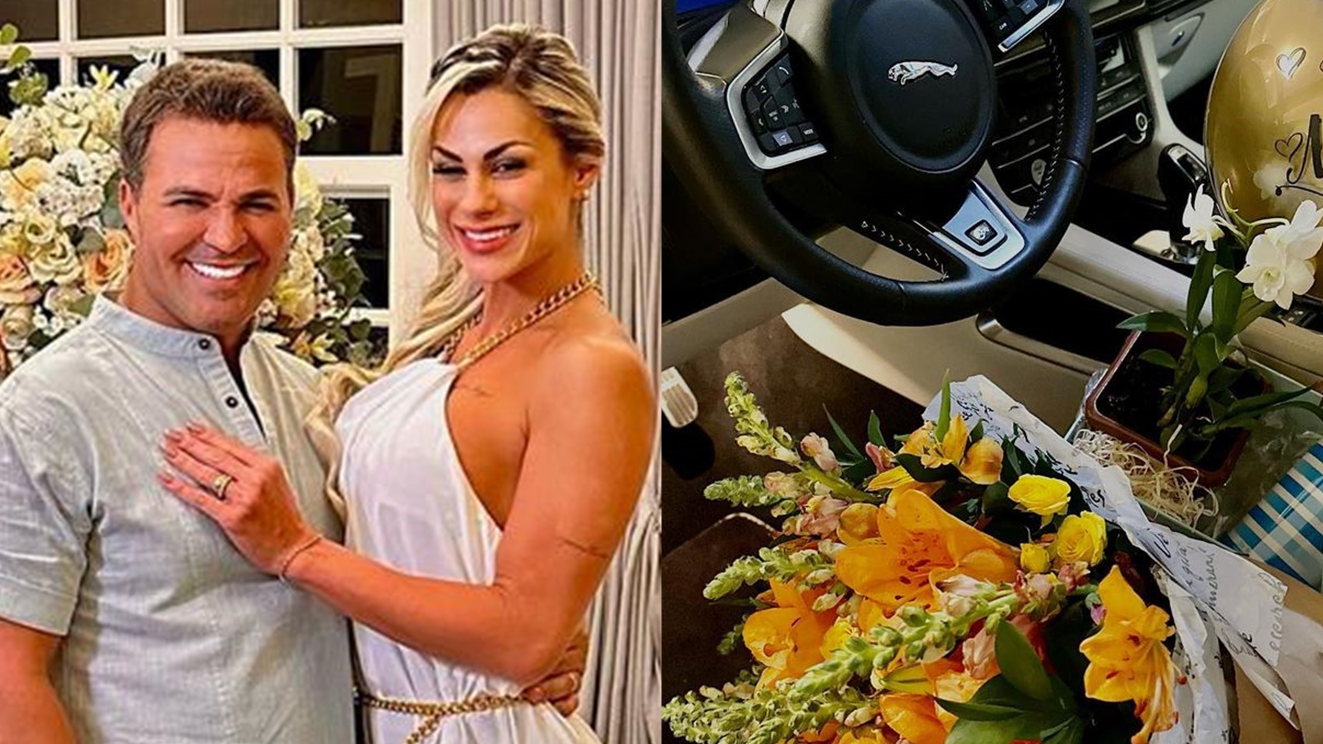 Eduardo Costa surpreende a esposa com carrão de luxo de presente: “Obrigada por tudo”