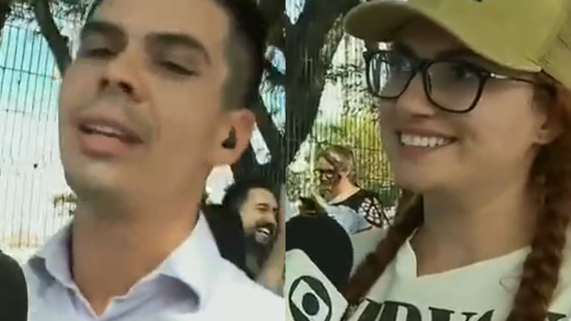 Entrevistada faz repórter da Globo gaguejar ao vivo com menção a Bolsonaro: “Preso”
