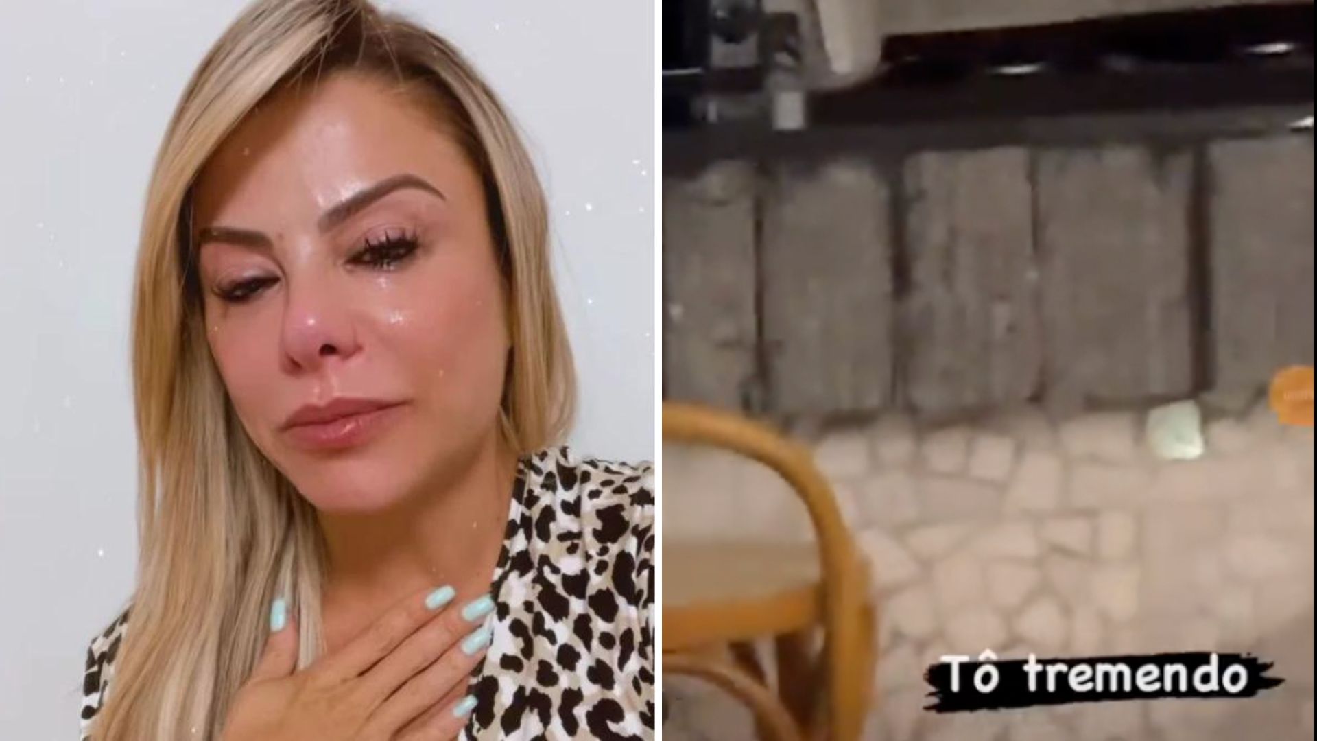 Esposa de Leonardo se desespera após mansão ser invadida: “Tô tremendo”