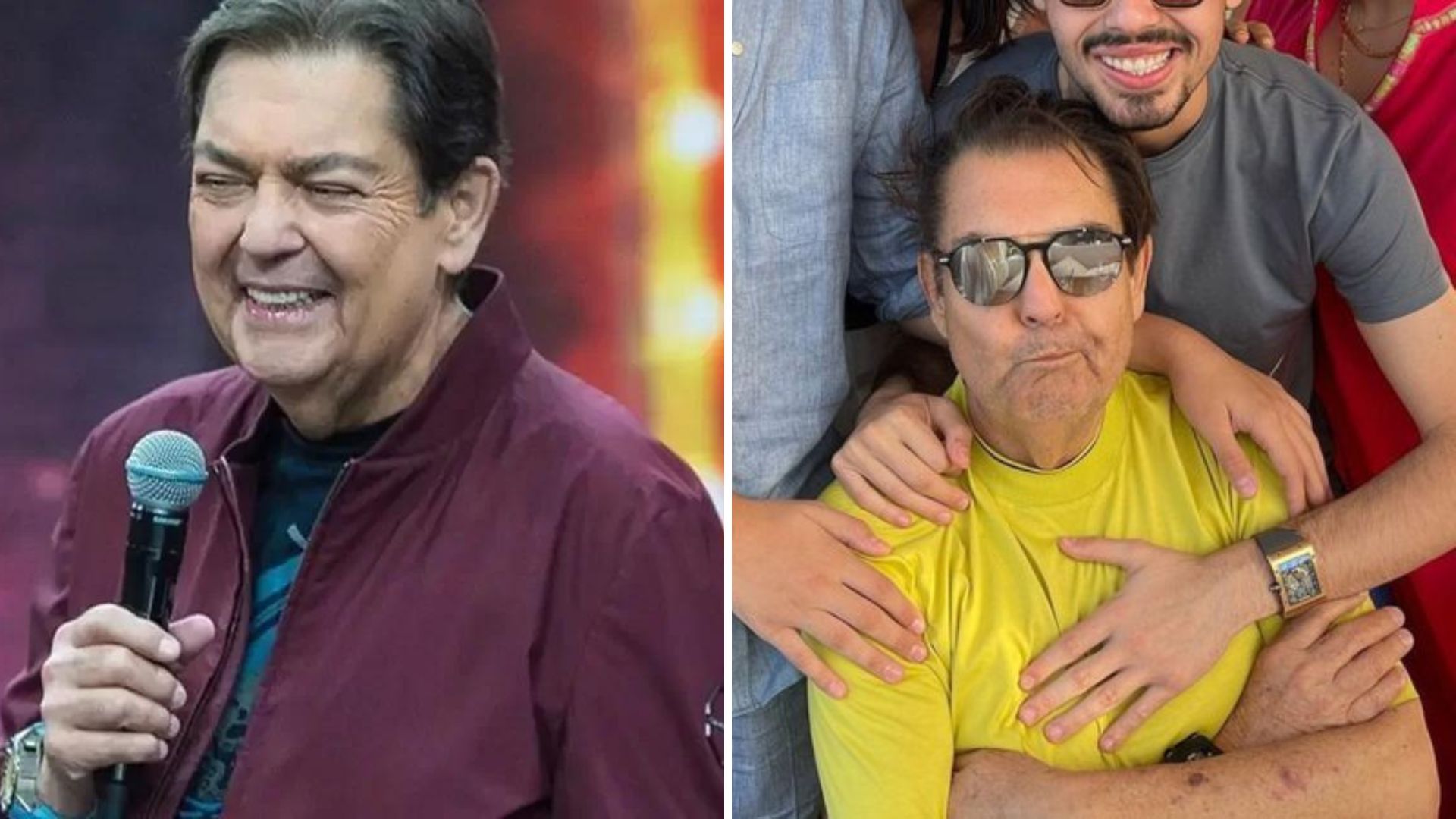 Paizão, Faustão tem três filhos de dois casamentos diferentes, mas mantém paternidade no off