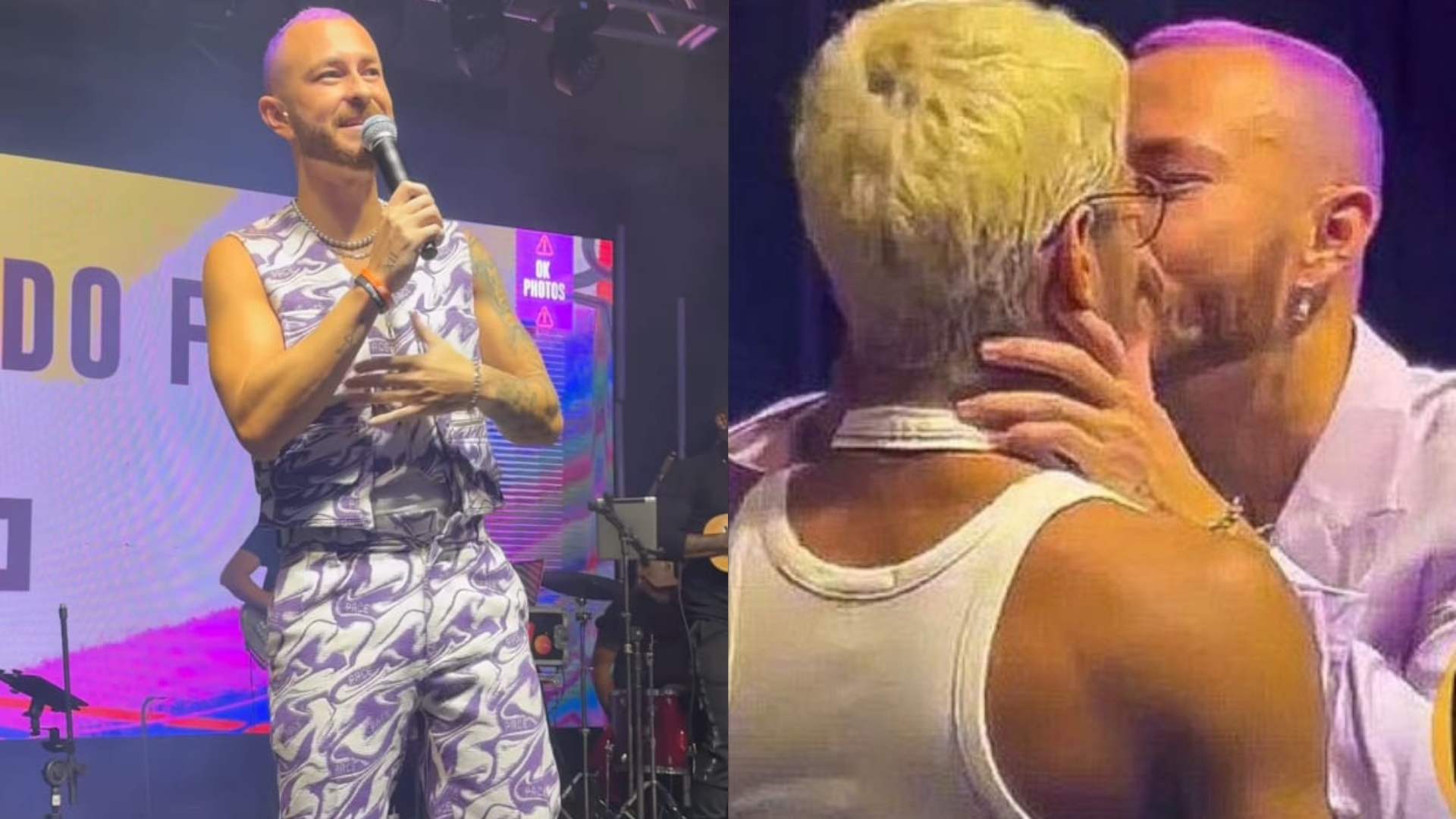 Fred Bruno causa na ‘Festa do Líder’ e distribui beijo na boca em ex-BBB’s