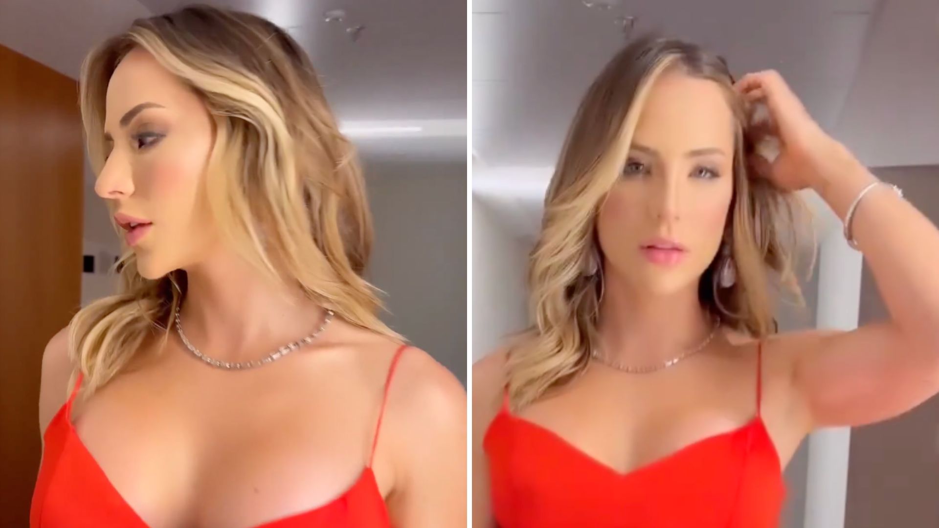 Sem roupa íntima, Gabi Martins escandaliza com fenda até a virilha em casamento