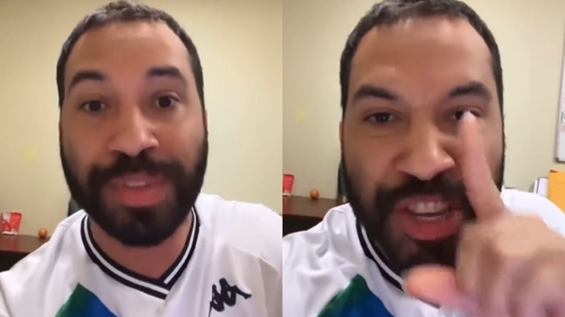 Revoltado, Gil do Vigor faz ameaça contra jornalista: “Quando você sair daí”