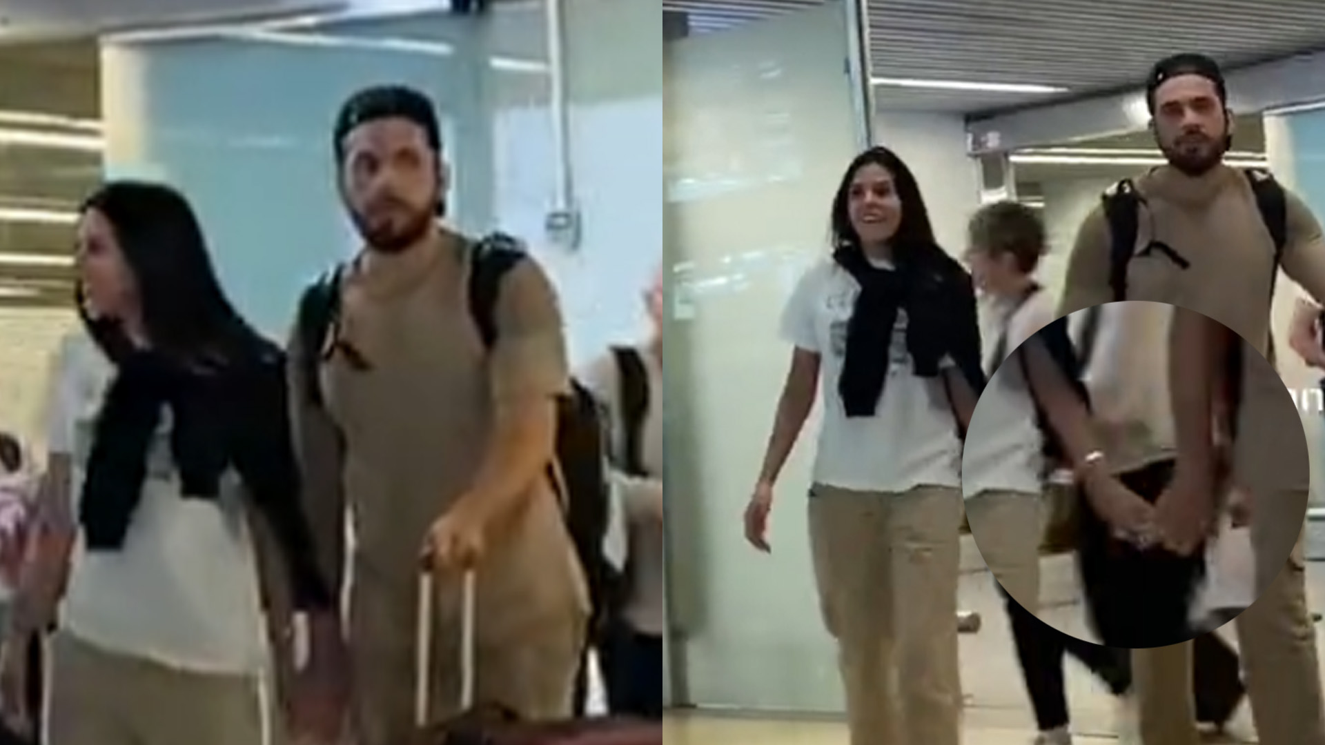 Gustavo Mioto e Ana Castela tentam disfarçar, mas são flagrados em Portugal