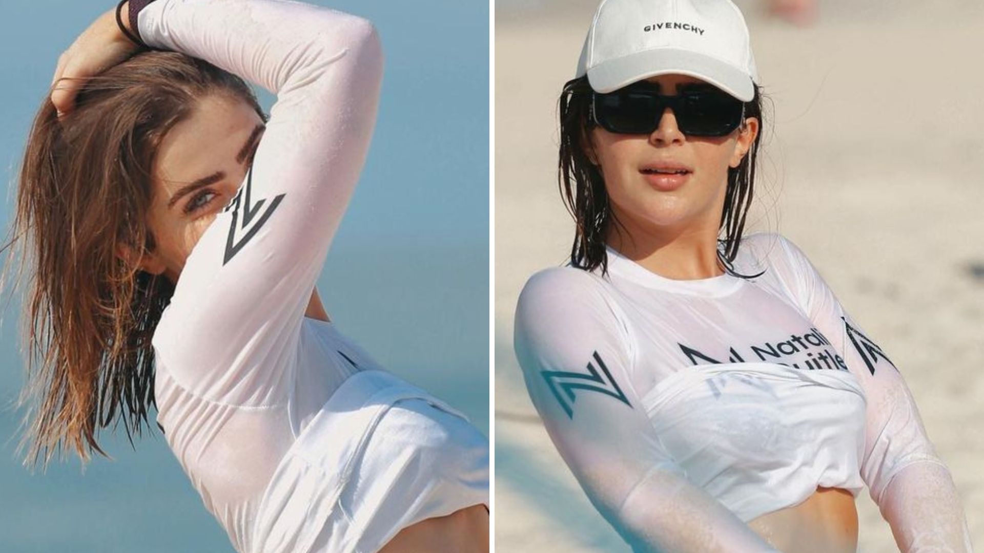 De fio-dental, Jade Picon levanta blusa na praia e mostra bumbum durinho: “Inveja”
