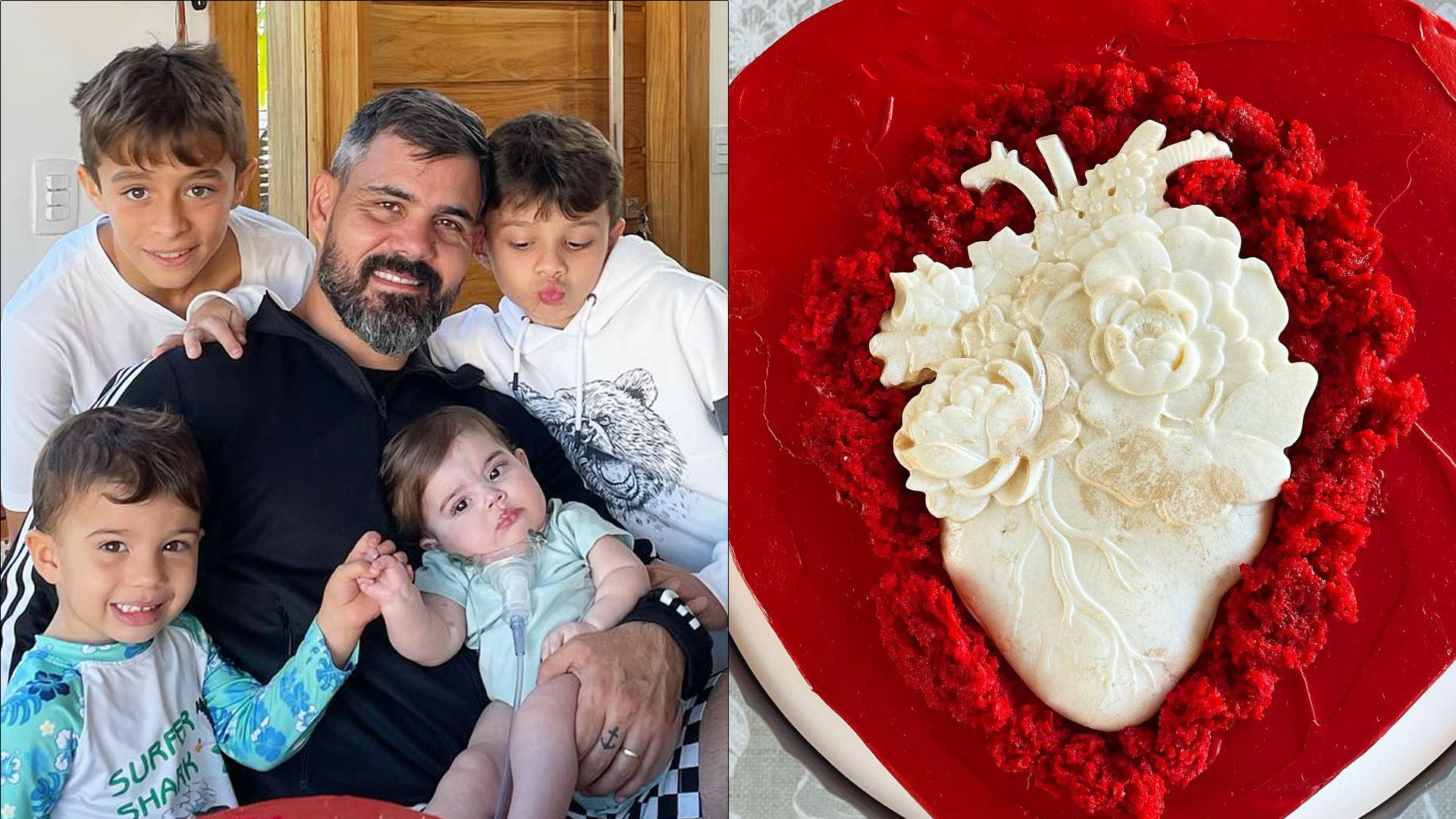 Juliano Cazarré causa comoção ao celebrar ‘mêsversário’ da caçula após complicações: “Coração valente”