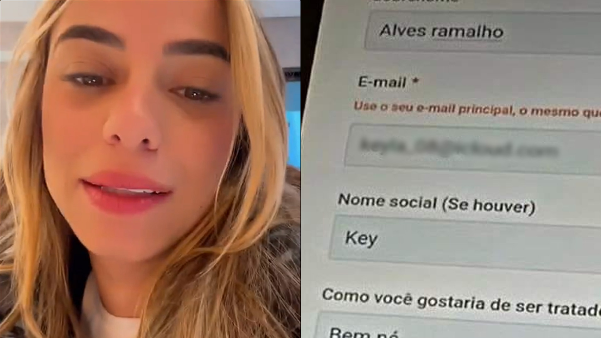 Gente? Key Alves vira piada com erro absurdo em formulário: “Não é possível”
